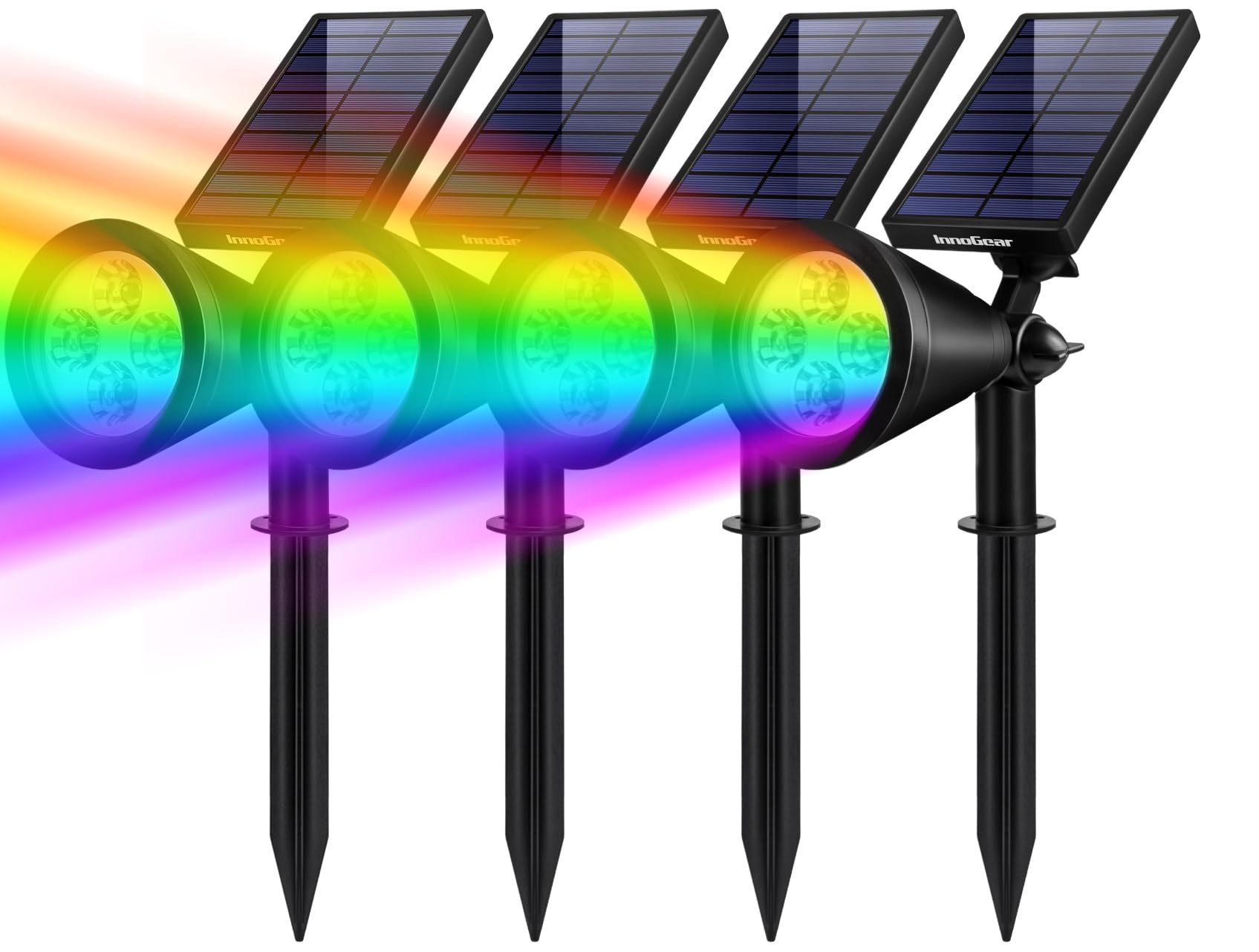 InnoGear Solar Lights Outdoor Waterproof Solar Garden Light for Outside Yard Landscape Lighting Pathway Spot Lights Spotlight Wa