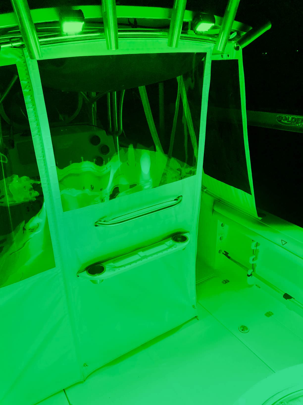 Shangyuan Pontoon Boat Docking Light, Marine LED Headlights, 18W, Green, 2pcs