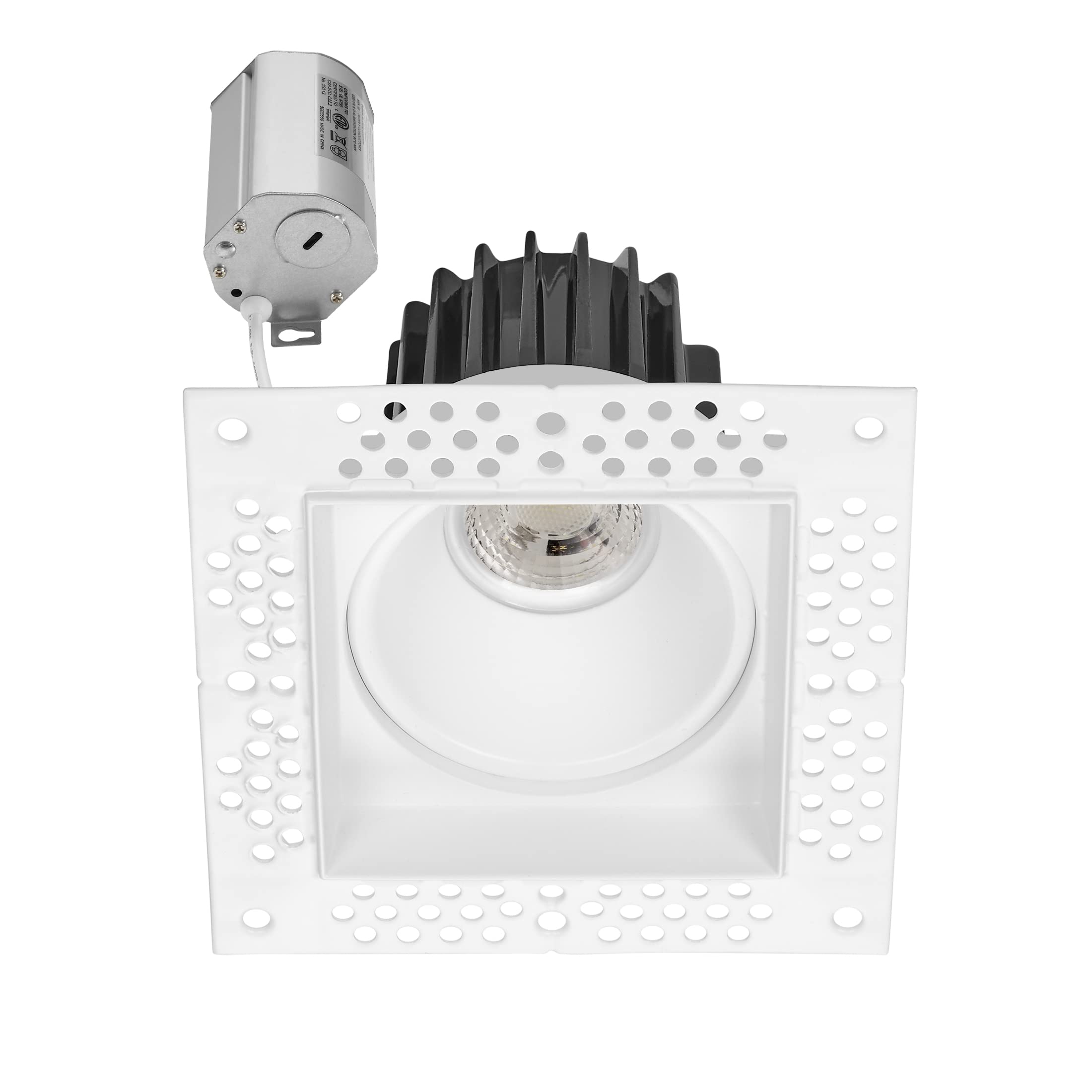 Maxxima 2    Trimless Ultra-Thin Recessed Anti-Glare LED Downlight Canless IC Rated 600 Lumens 5 Color Temperature Selectable 27