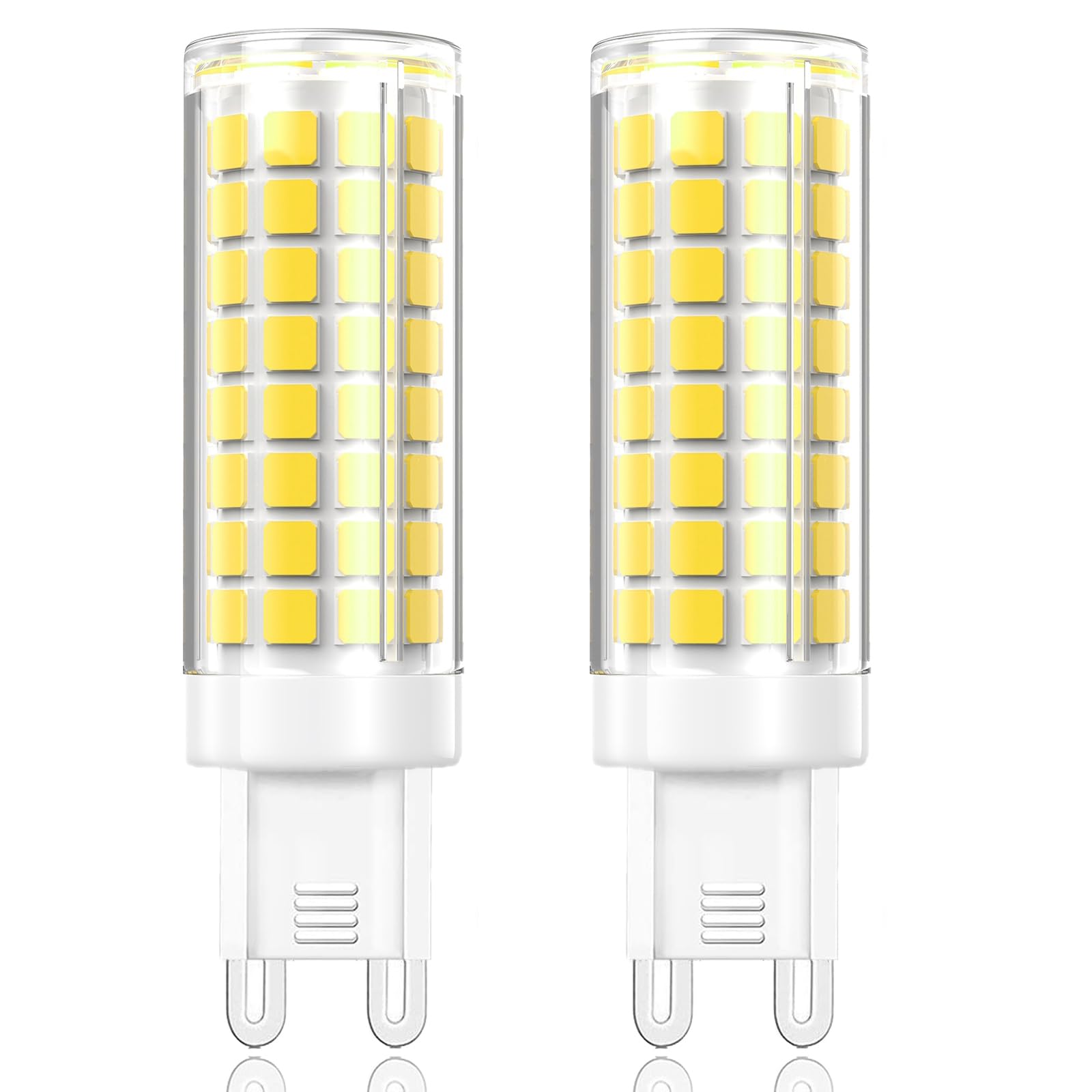 Vyaomli G9 Led Light Bulbs Dimmable 7W Equivalent To Halogen Bulb 75W-80W 730Lm  G9 Bi-Pin Base Light Bulb Ac 120V For Kitchen Chandelier Home Lighting (Daylight White  2 Pack)