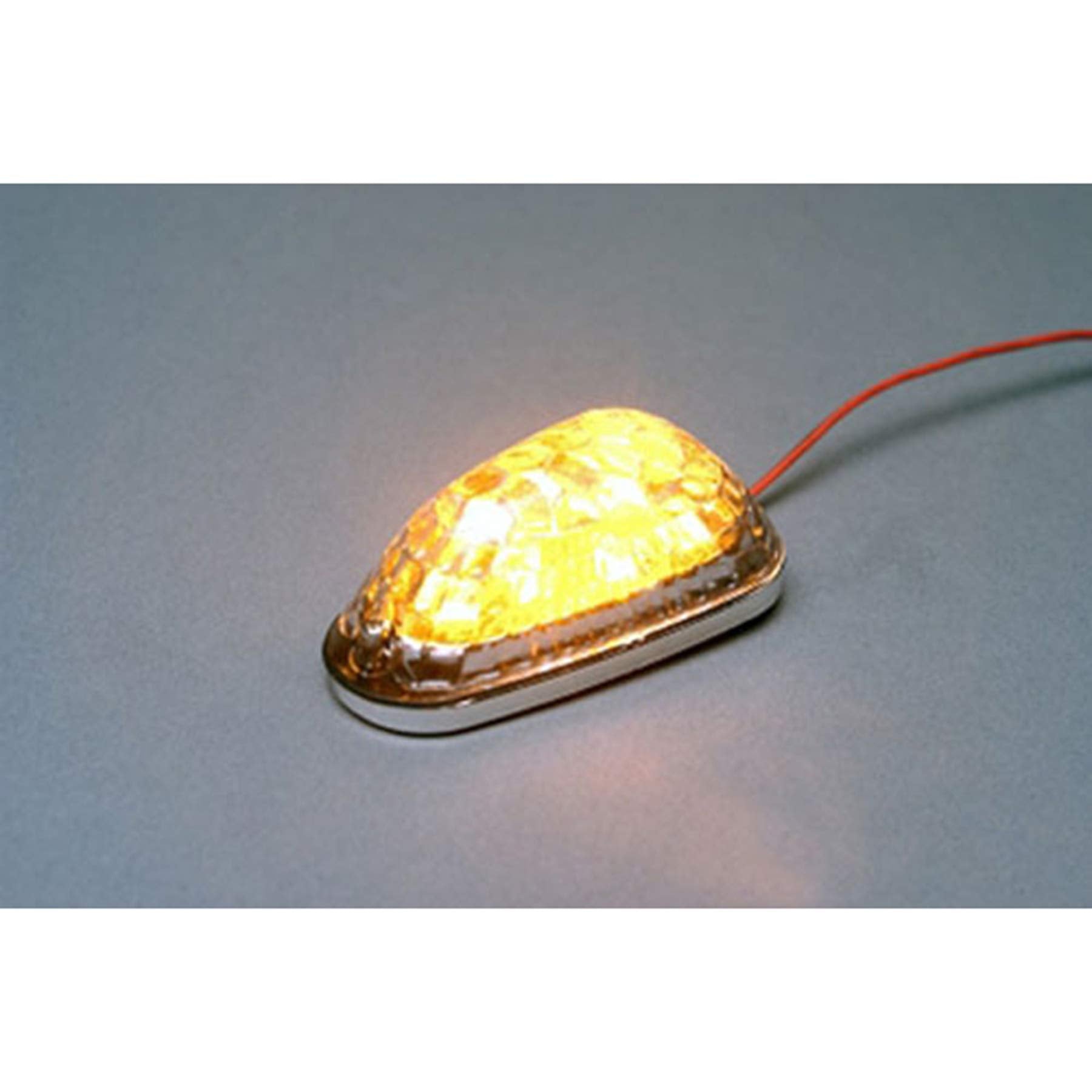 K&S Led Mini-Marker Light, Triangle, Black, Amber (6 Leds) 25-9733