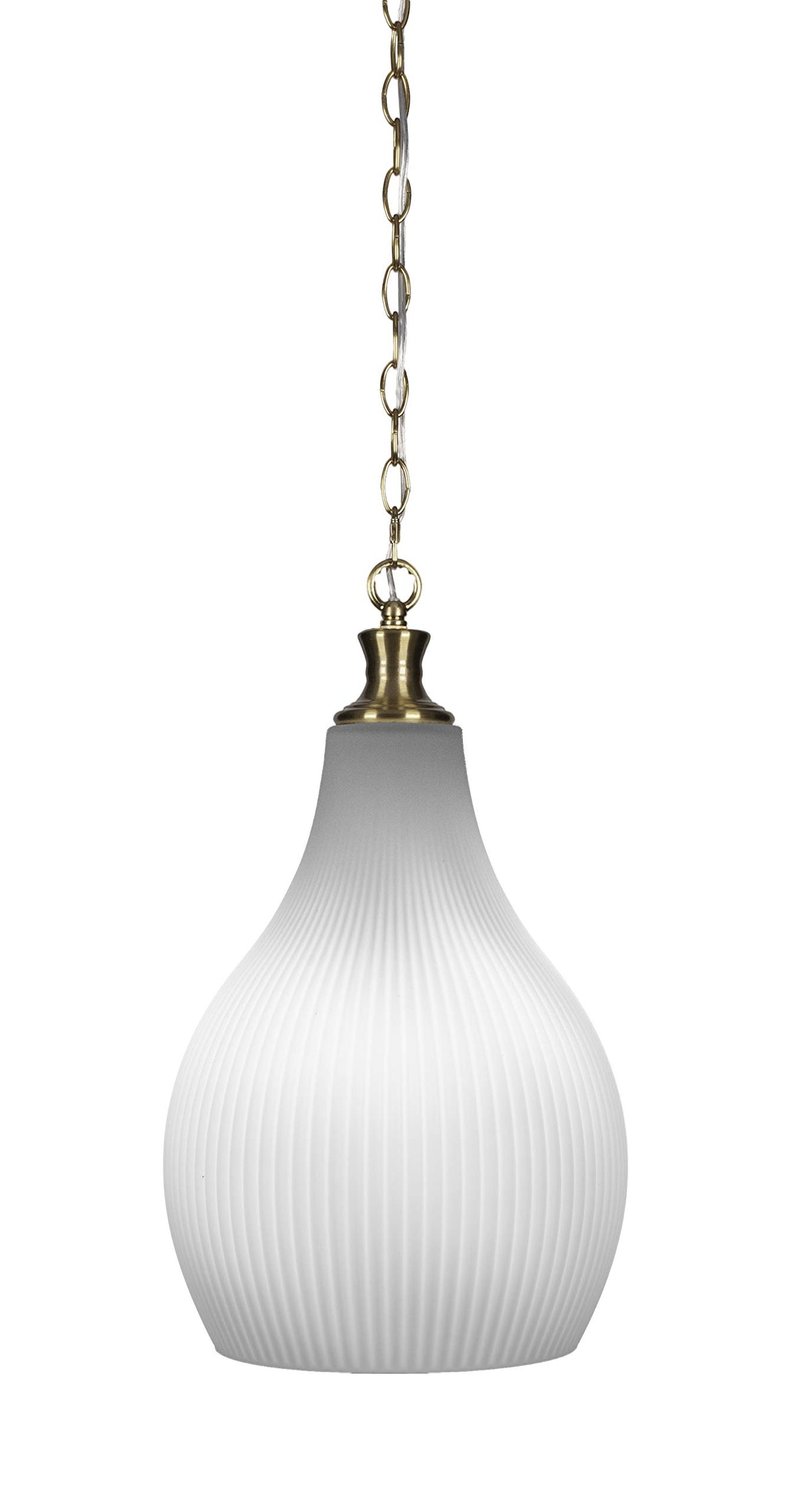 Toltec Lighting Carina 1 Light Pendant in New Age Brass (93-NAB-4661)