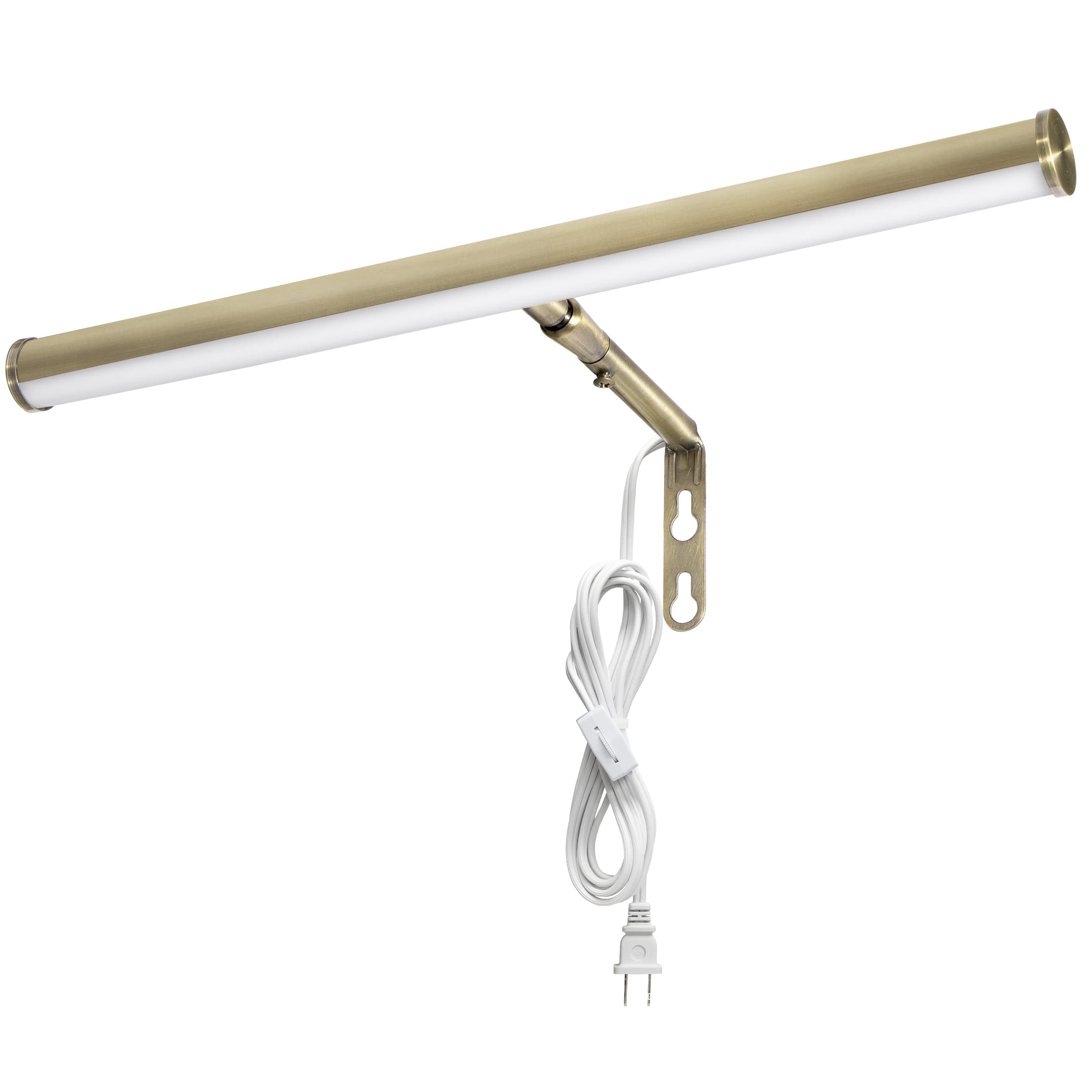 Maxxima 14 in. LED Picture Light - Integrated LED Display Wall Light, 3000K Warm White, 200 Lumens, Includes On/Off Switch, Adju