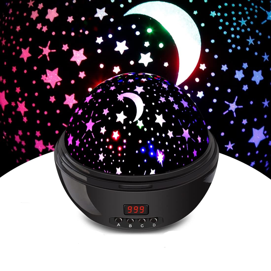 DCAUT Unicorn Projector Night Light for Kids Pink Star Projector for Girls Bedroom Decor, 360 Degree and 16 Colors Mode, Best To