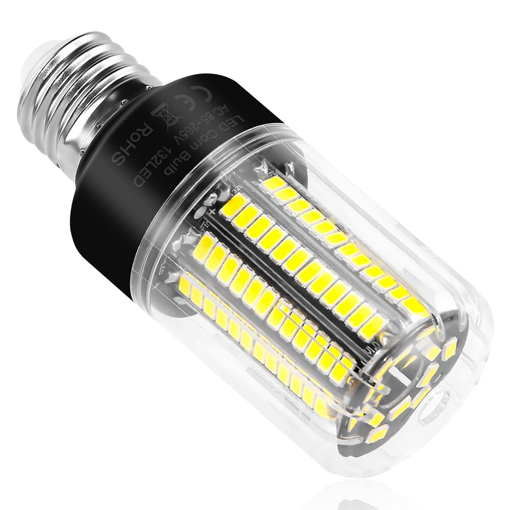 Led Corn Light Bulbs 250W Equivalent 3146Lm 6000K Daylight Lamp 25W Super Bright E26/E27 Base Ceiling Fan Bulb Indoor Eye Protec