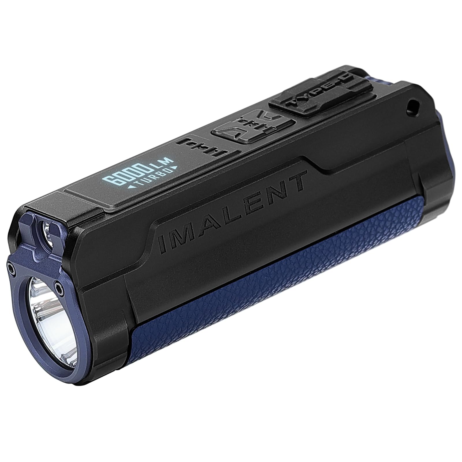 Imalent Bl70 Small Edc Flashlight 6000 Lumens With Red Beam And White Light, Dual Light Source Portable Pocket Light Powered By