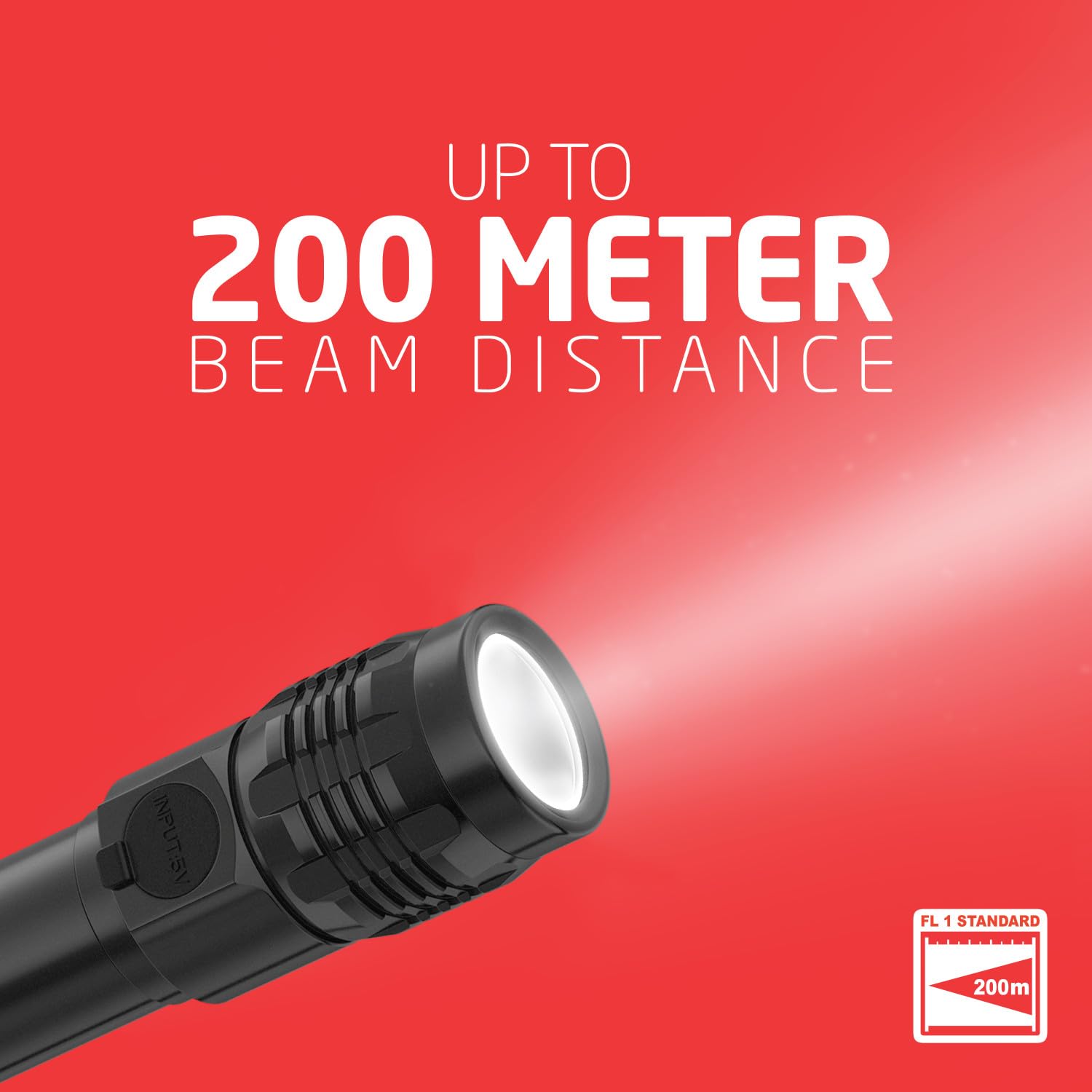 Eveready Led Tactical Flashlight, Bright Rechargeable Flashlights For Emergencies And Camping Gear, Water Resistant Flash Light