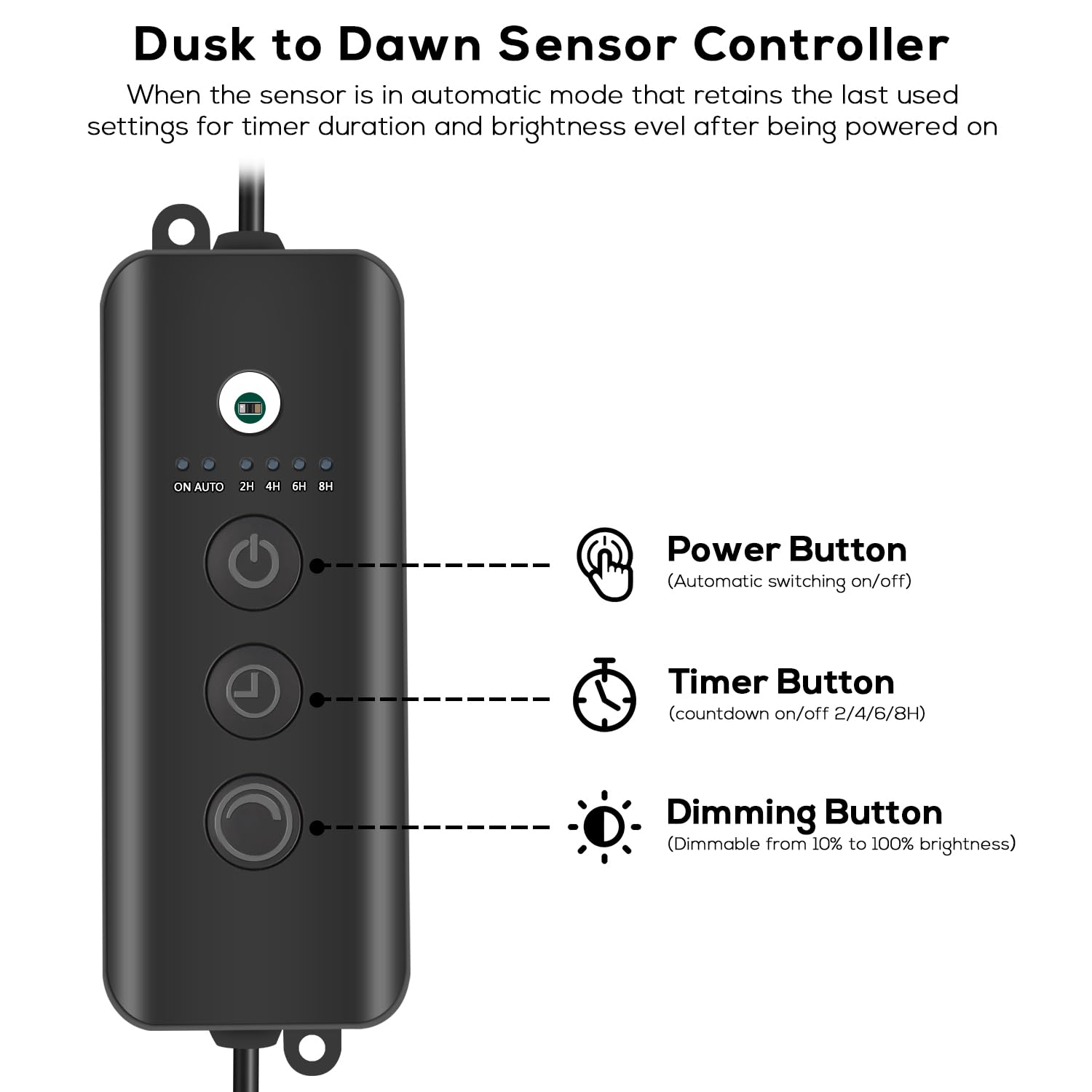 Sunthin Outdoor Landscape Lighting With Dusk To Dawn Sensor Controller, 6 Pack