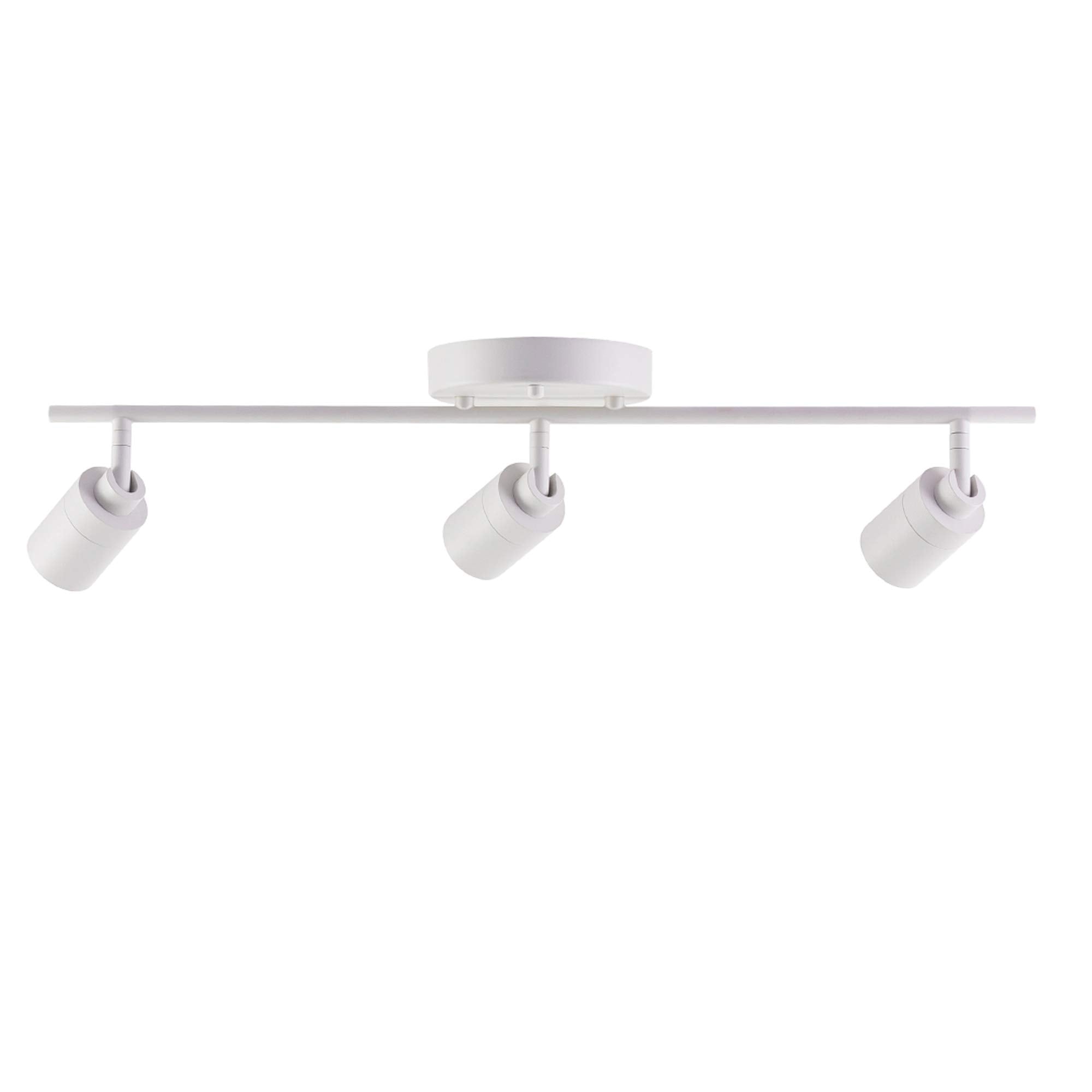 Shura White 3-Light Track Light With Adjustable Heads, Integrated Led Bulbs, 2 Ft. Track Lighting Kit Ceiling Light, 3000K, 1470