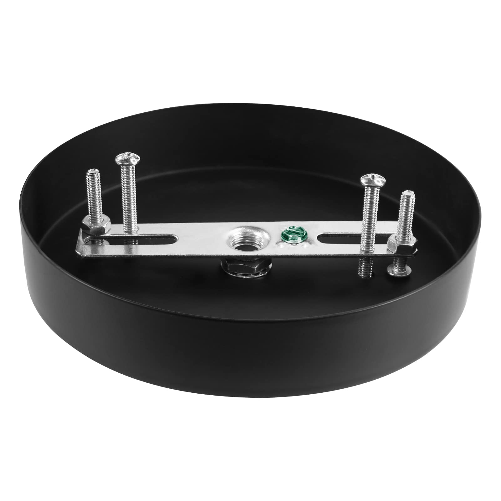 Sangle Sopffy Pendant Light Canopy Kit  4.7 Inches Ceiling Lighting Canopy Kit With All Mounting Hardware Modern Chandelier Ceiling Plate Cover For Pendant Lighting Fixtures  Black (Black)