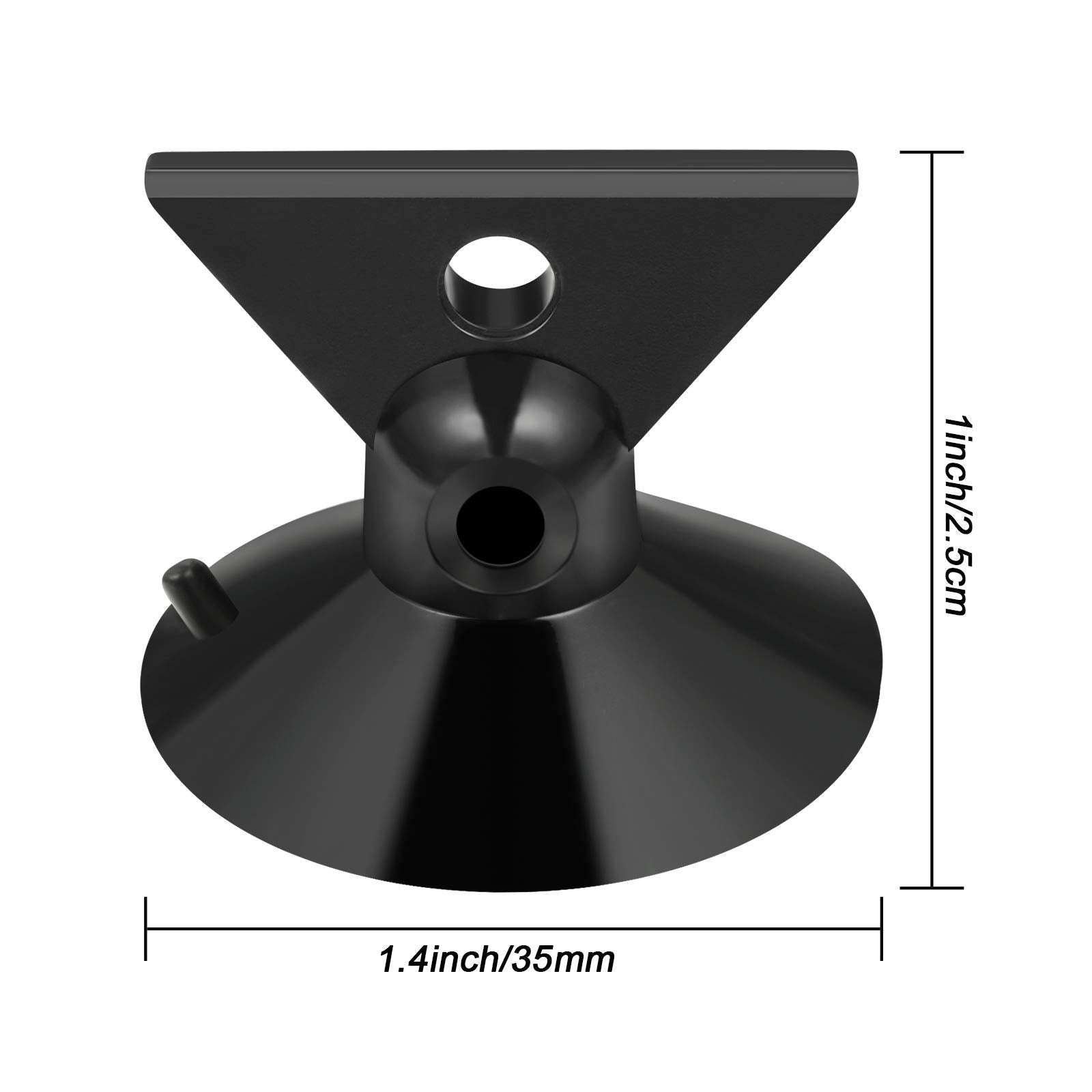 Mudder Light Bulb Suction Cup Removal Tool, Rubber, 3 Count, Black