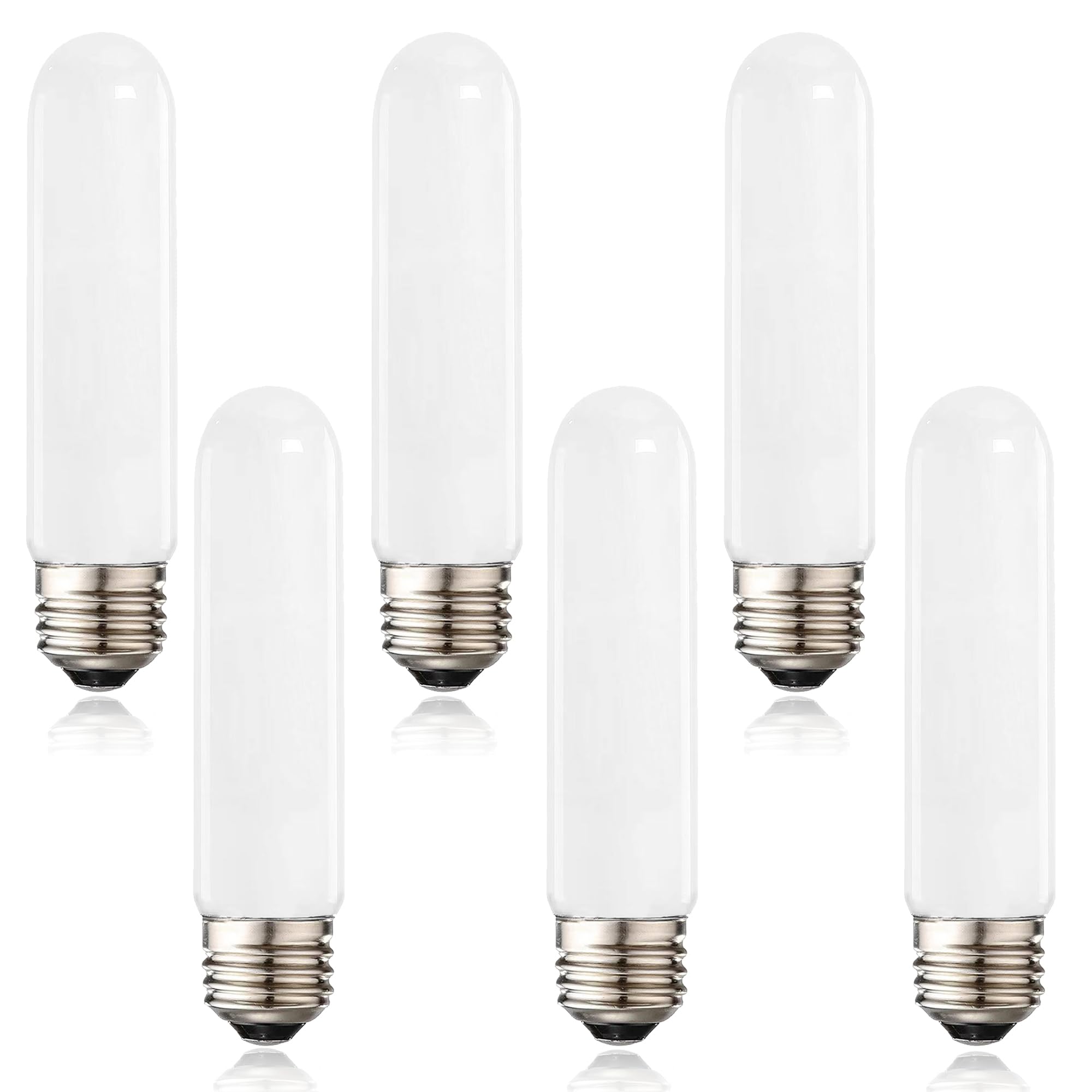 Xininsun T10 Frosted Led Bulbs Warm White 2700K,Dimmable T10 Led Light Bulbs,60-75 Watt Equivalent,8W Led Tubular Bulbs,E26 Base