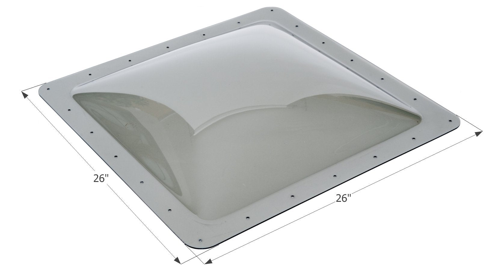 Icon 12121 Rv Skylight Sl2222-22&quot; X 22&quot; X 4&quot;, Smoke