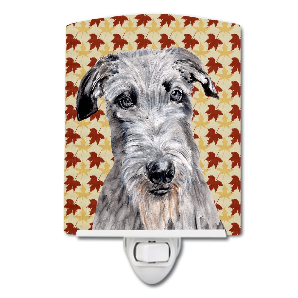 Carolines Treasures Ceramic Night Light, Scottish Deerhound Design, UL-Certified, 6x4x3in, Multicolor, Model SC9682CNL