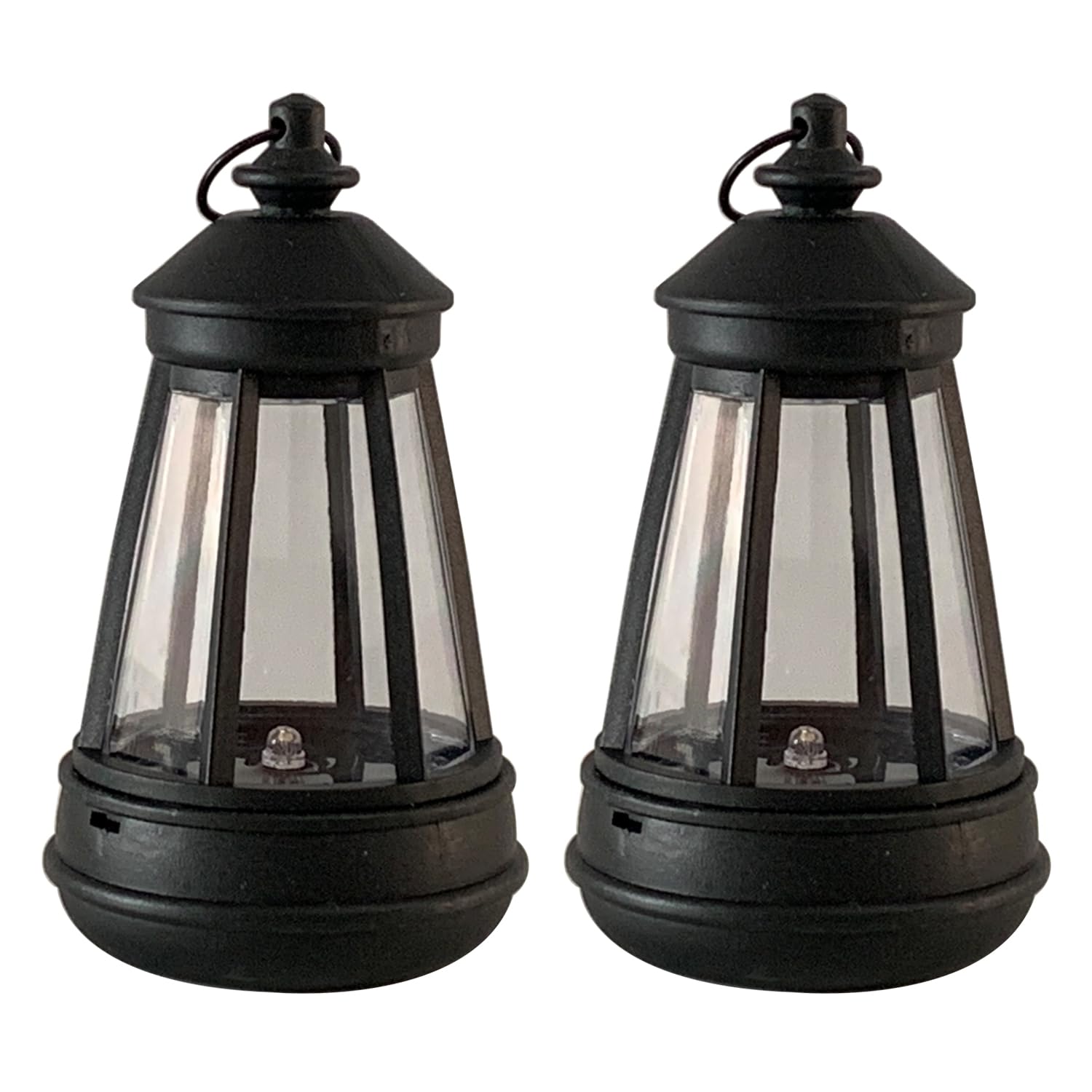 Killoywin Outdoor Figurine Mini Solar Lantern Replacement LED DIY Small Solar Lantern Outdoor IP44 Waterproof 2PACK