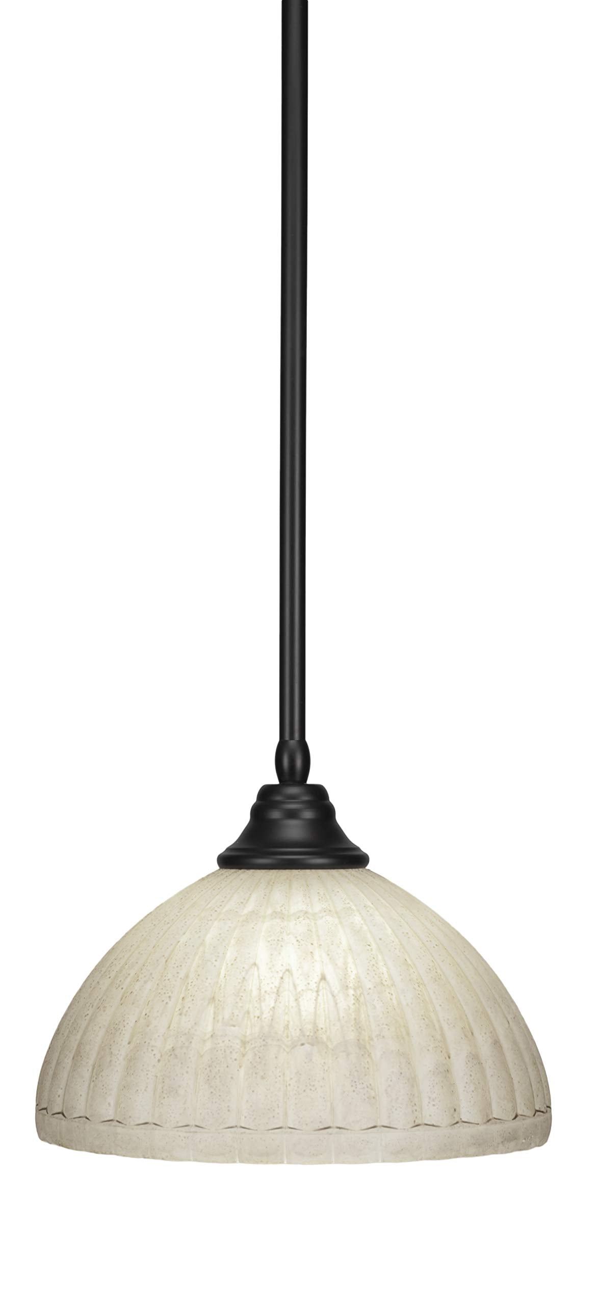 Toltec Lighting 1 Light Pendant In Matte Black (26-Mb-52317)