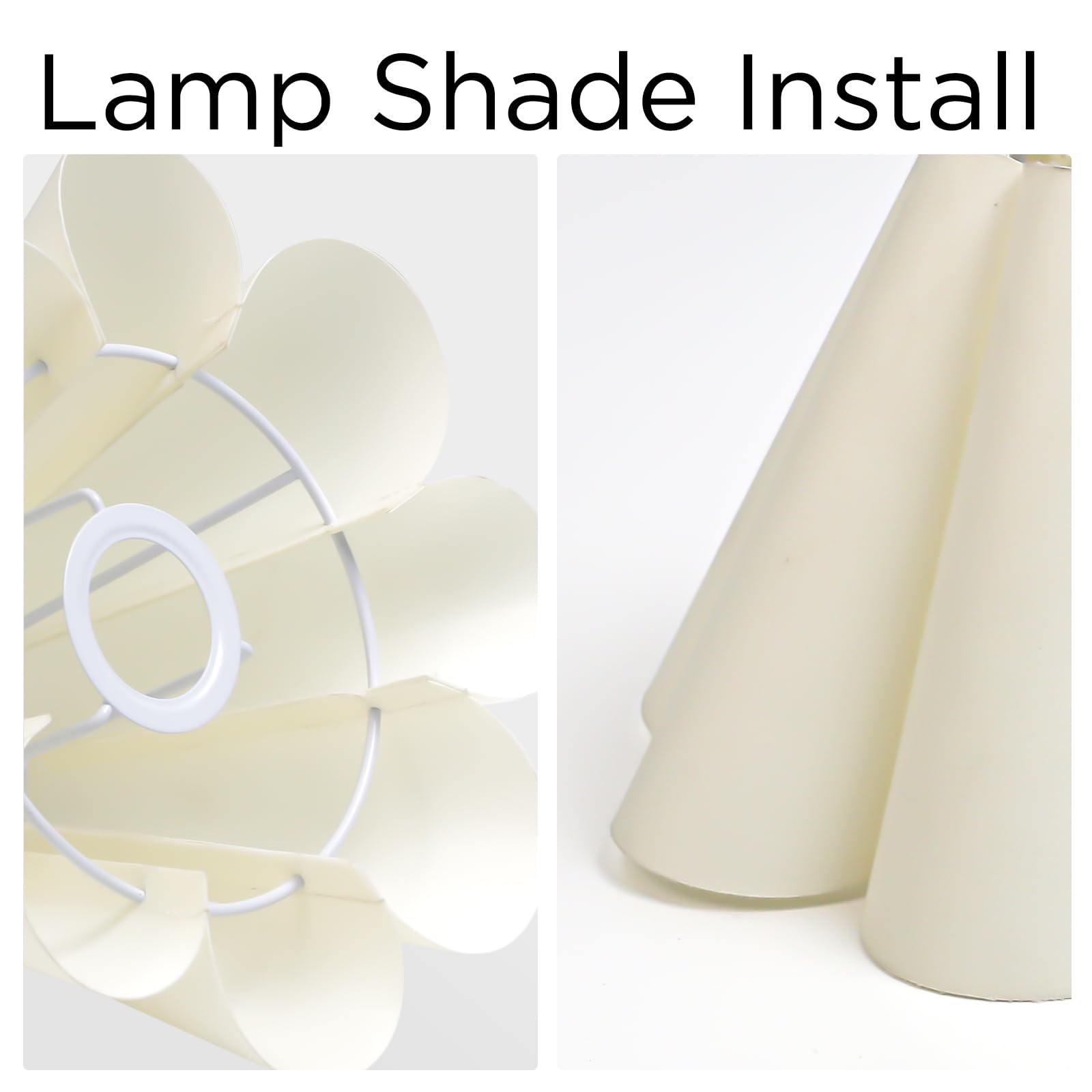 Kunjoulam Cute Small Table Lamp, Modern Bedside Nightstand Lamp With Fabric Lampshade, Metal Base For Bedroom Home Office Decor