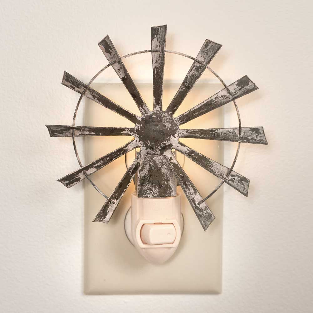Colonial Tin Works Windmill Night Light - Rusty Color, Model 801106182719