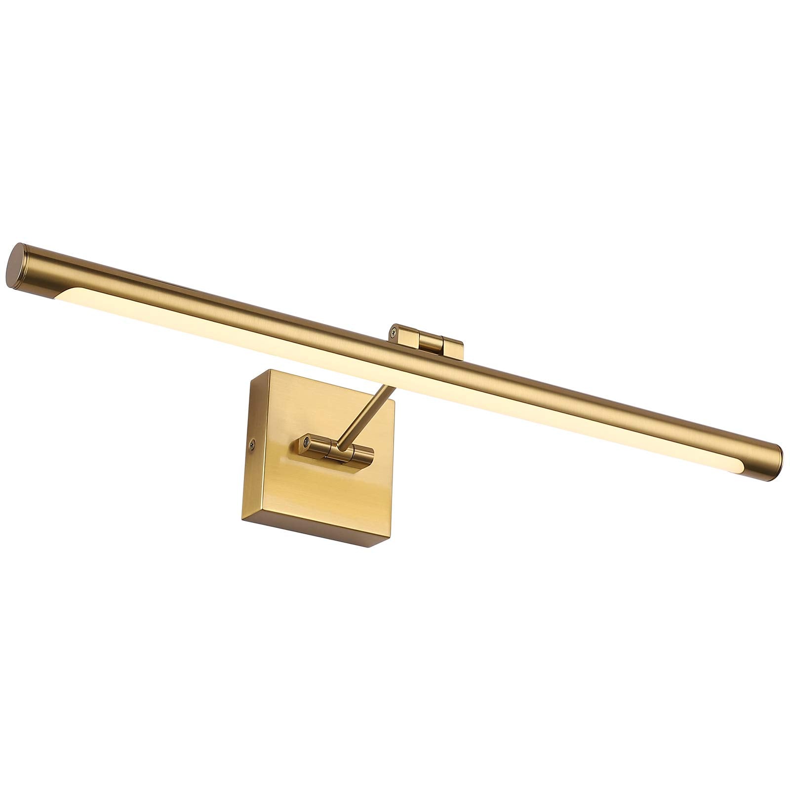 Joosenhouse LED Picture Light Fixtures Dimmable 24.4 Inches, Full Metal Artwork Display Lamp with Single Swing Arm, 14W (70W Eqv