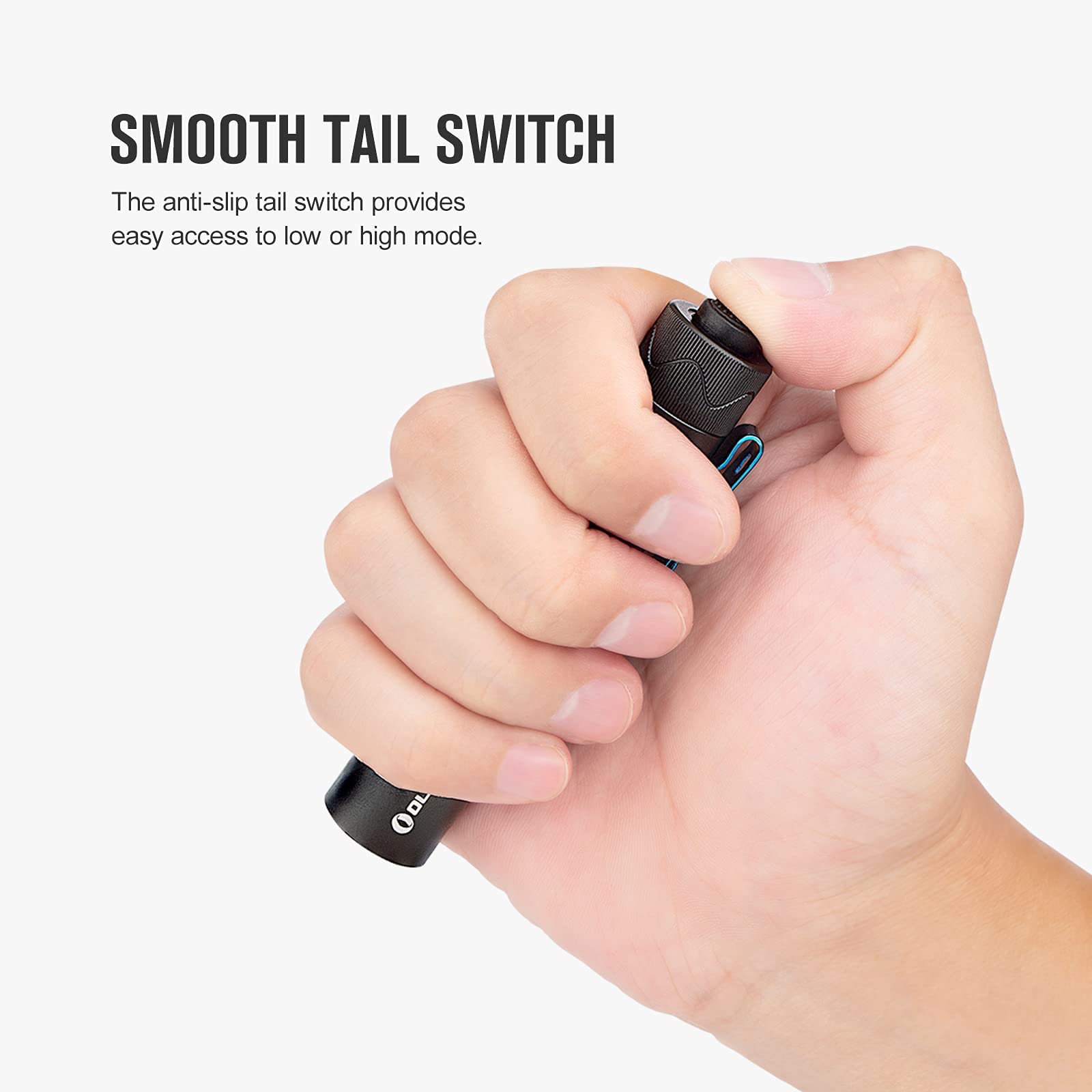 OLIGHT I5R EOS 350 Lumens Rechargeable Tail-Switch LED Flashlight Powered by USB Rechargeable Battery, Slim EDC Pocket Flashligh