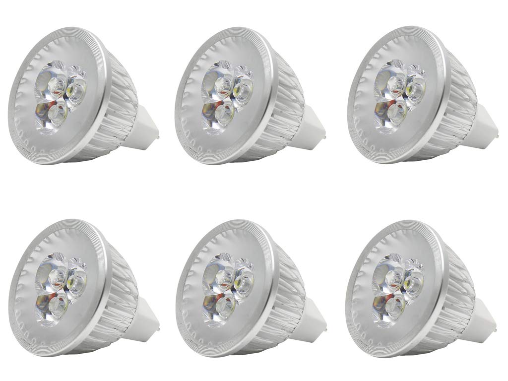 Mr16 Led Light Bulbs 3W Mr16 Base Led 12V 3W(20W Halogen Bulb Equivalent) Cool White Led Bulb Spotlight Bulbs For Landscape Rece