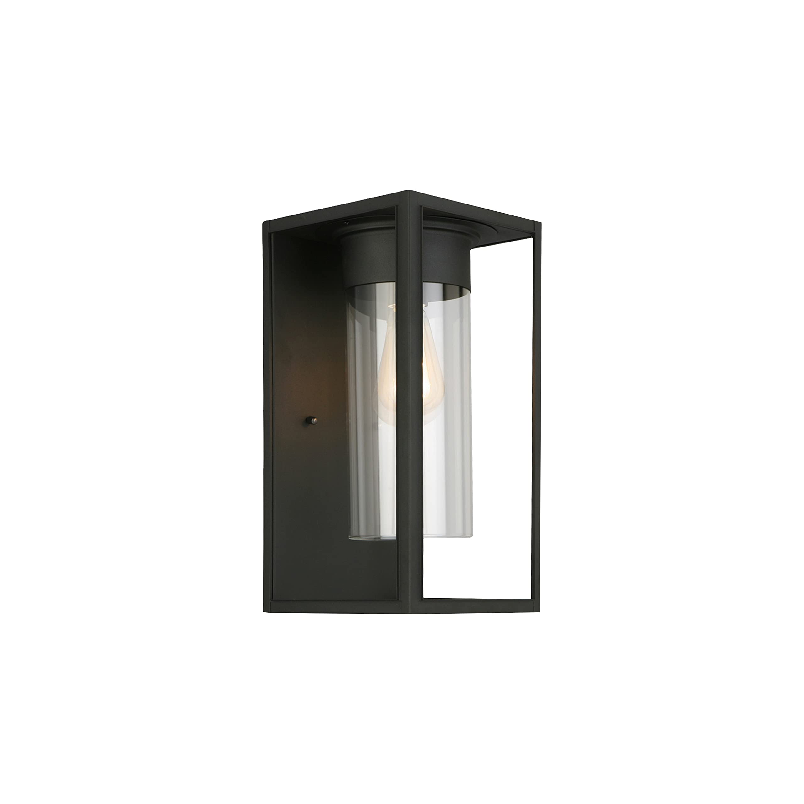 EGLO Outdoor Wall Light, Matte Black, 203033A