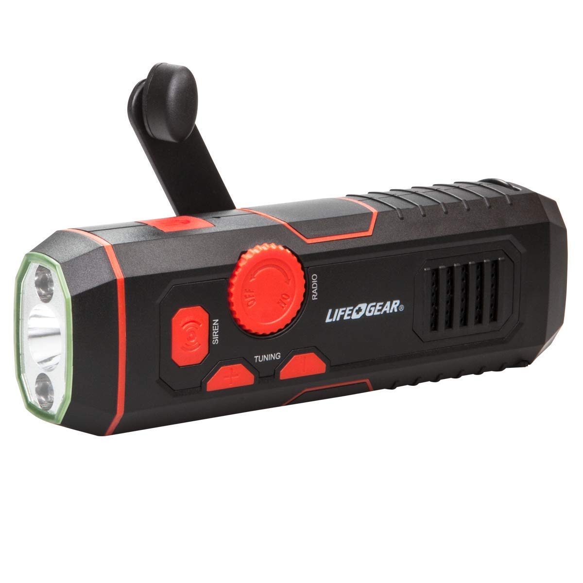 Life Gear Stormproof Crank Flashlight