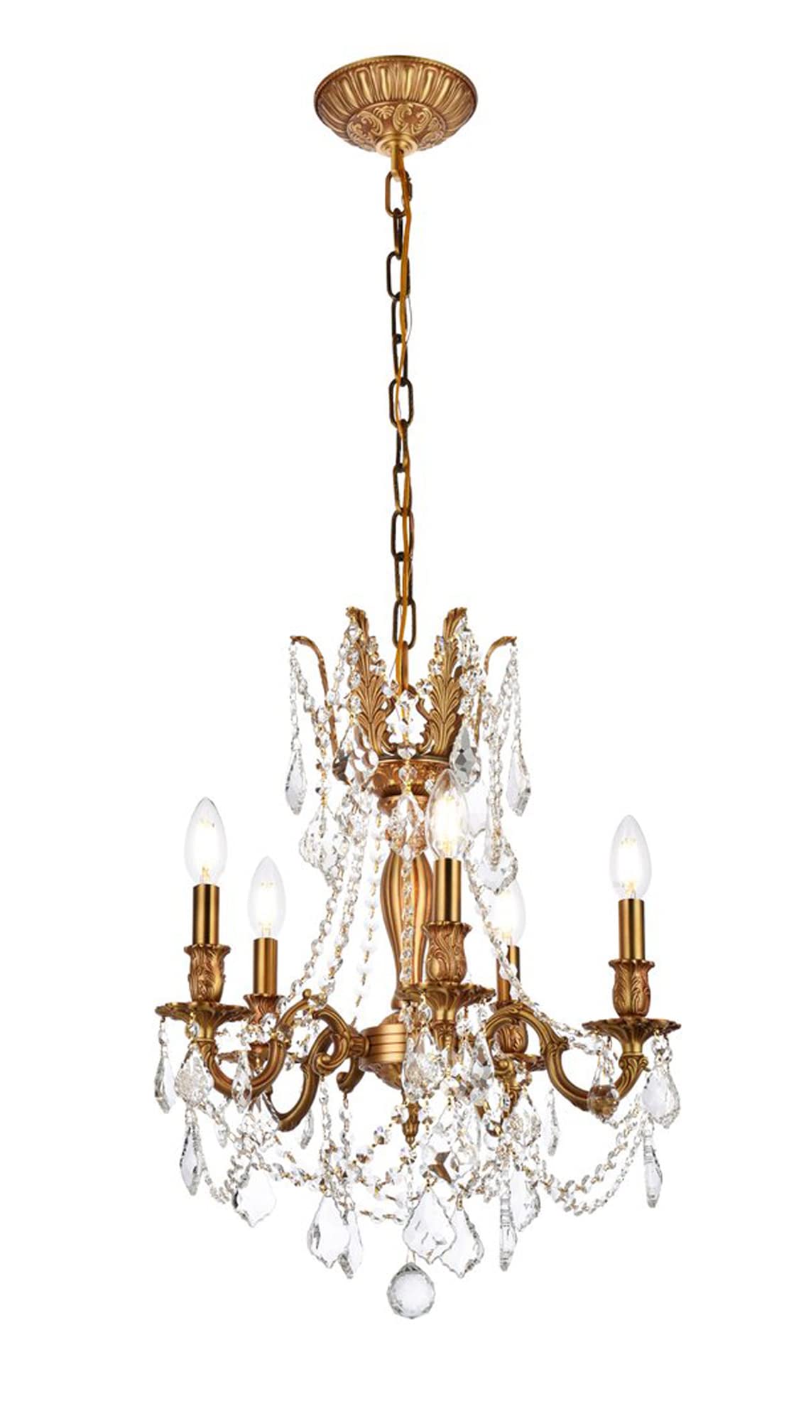 Elegant Lighting 9205D18FG/RC Royal Cut Crystal, 18" x 19"
