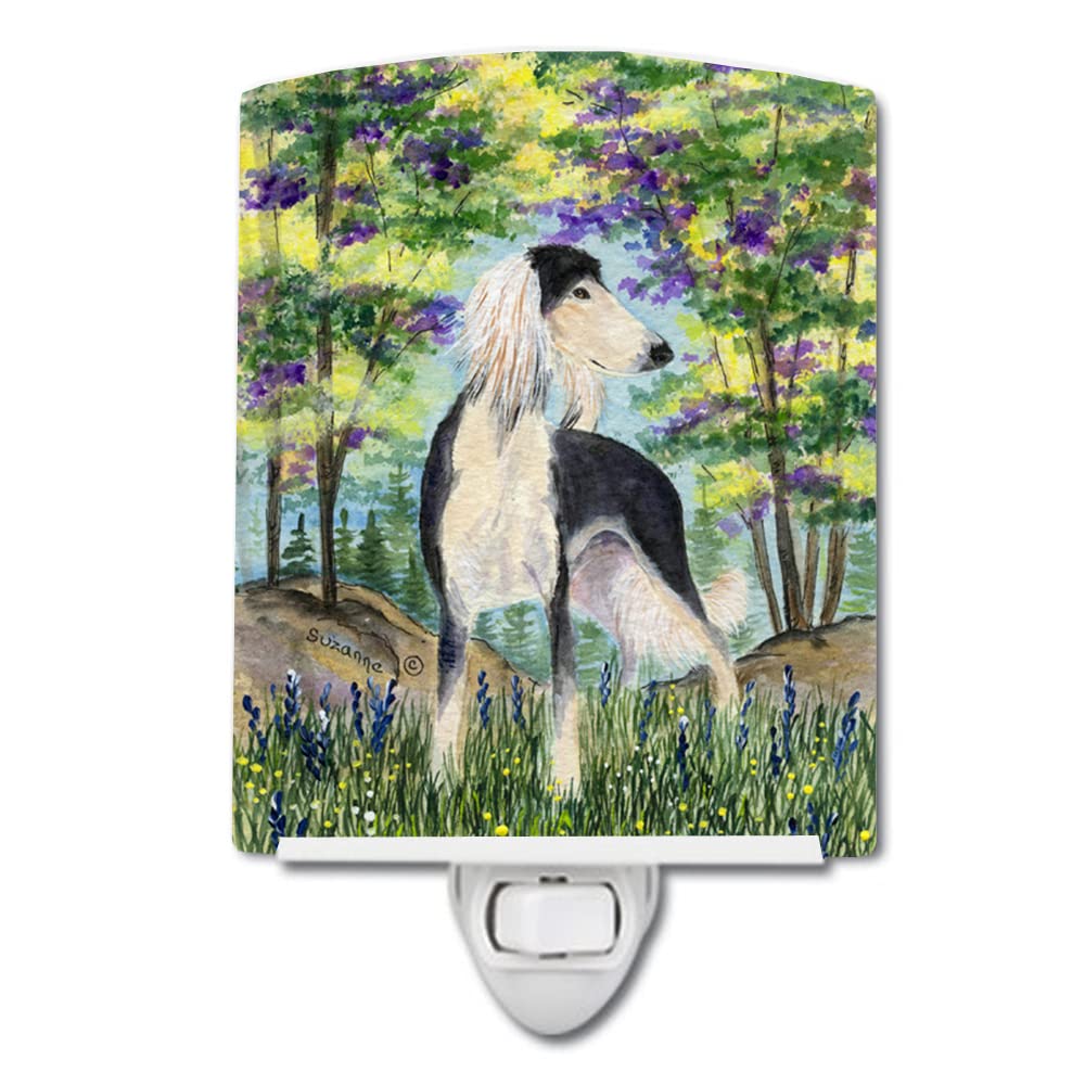 Carolines Treasures Saluki Ceramic Night Light, UL-Certified, 6x4x3, Multicolor, Model SS8200CNL
