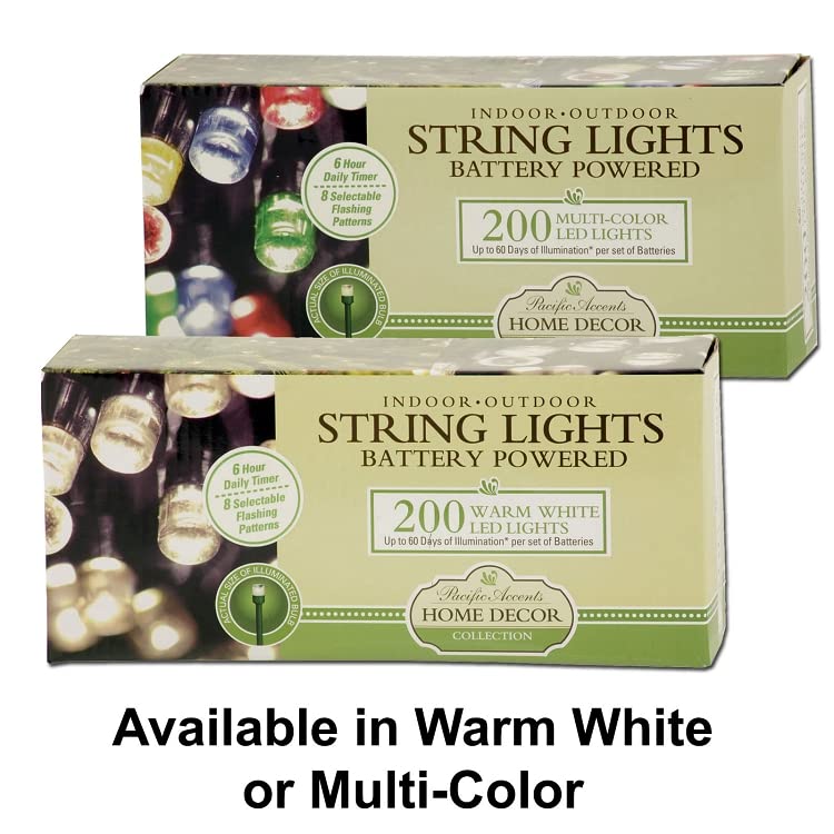 Flipo 50/100/200 Led Battery Operated String Lights - White Decorative Lighting