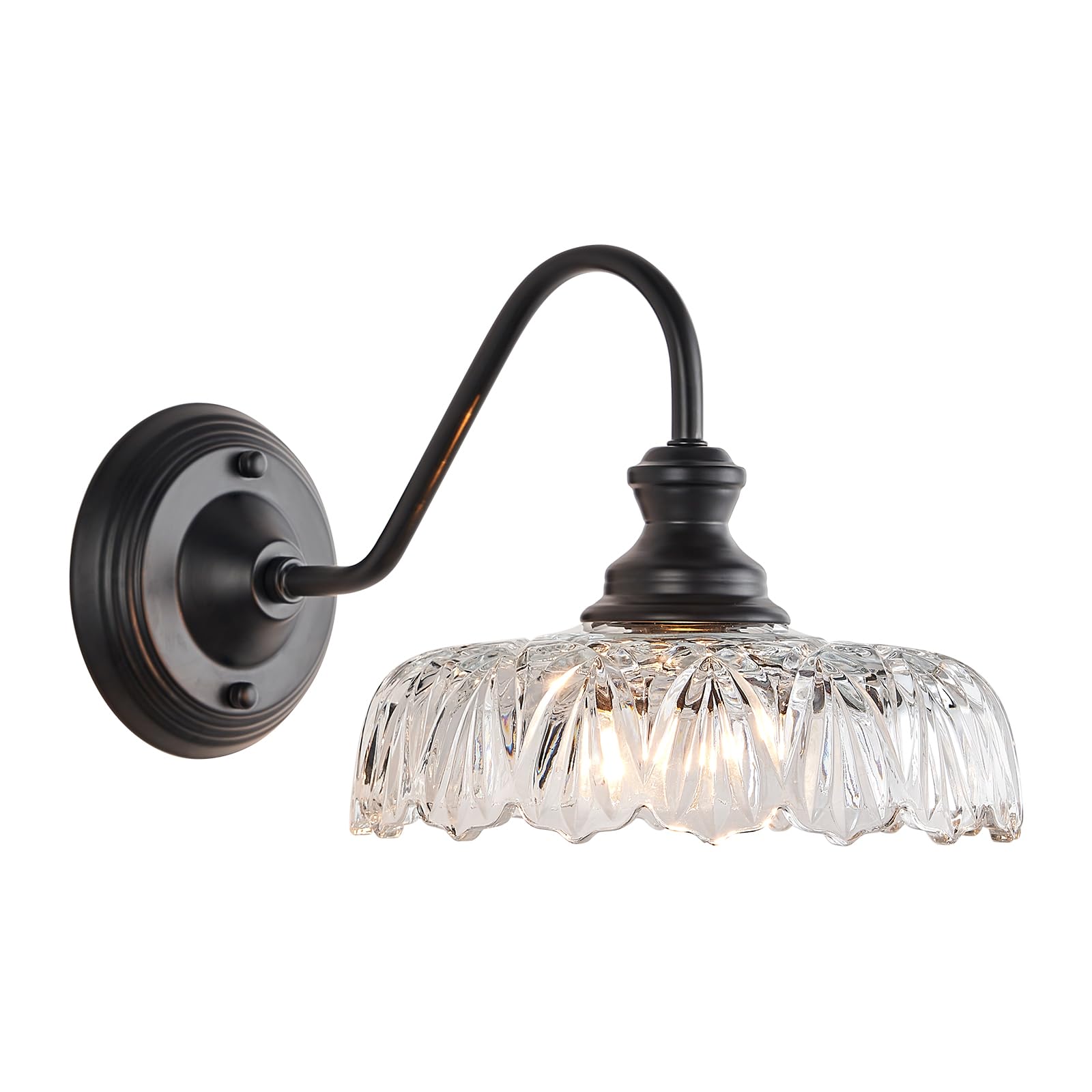 HDDFL Modern Wall Scone Bedside Wall Lamp Matte Black Bedroom Light Fixtures in Door Lighting Fixture for Living Room Hallway Co