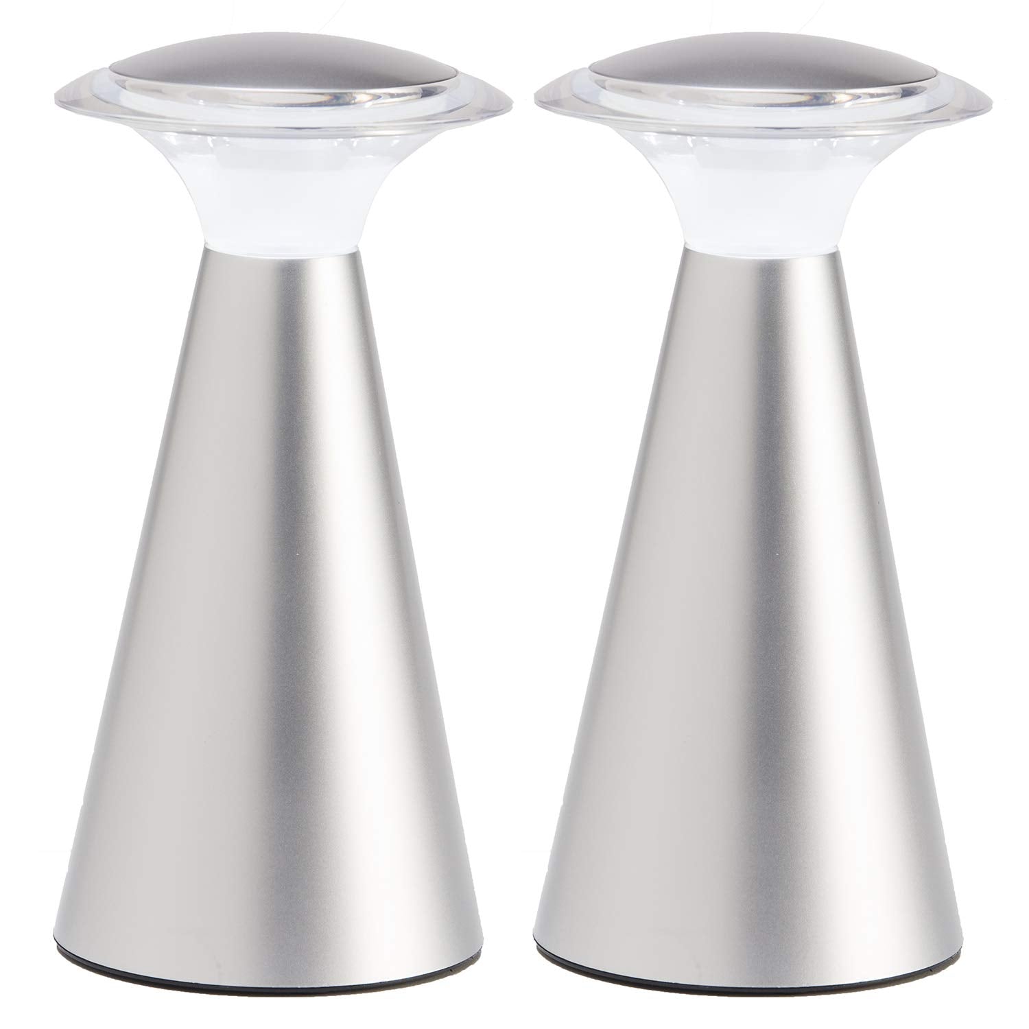 LIGHT IT! by Fulcrum Lanterna Touch, Silver, 2-Pack, Model 24416-101, ABS Plastic