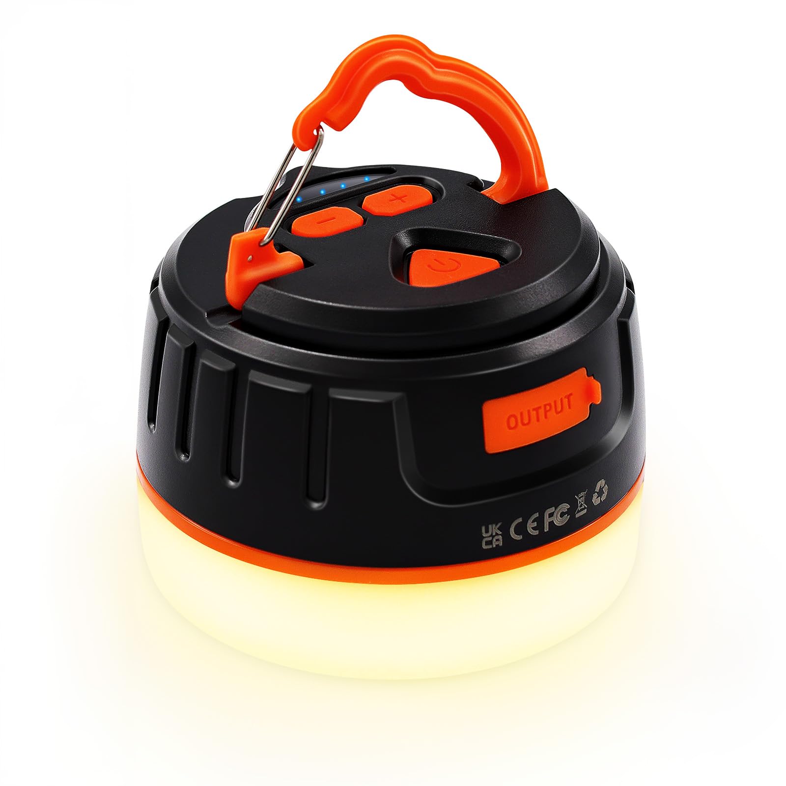Yonktoo Rechargeable LED Camping Lantern, 300H Runtime, 6400mAh, IPX5 Waterproof Tent Light for Camping, Hiking, Power Outages, 