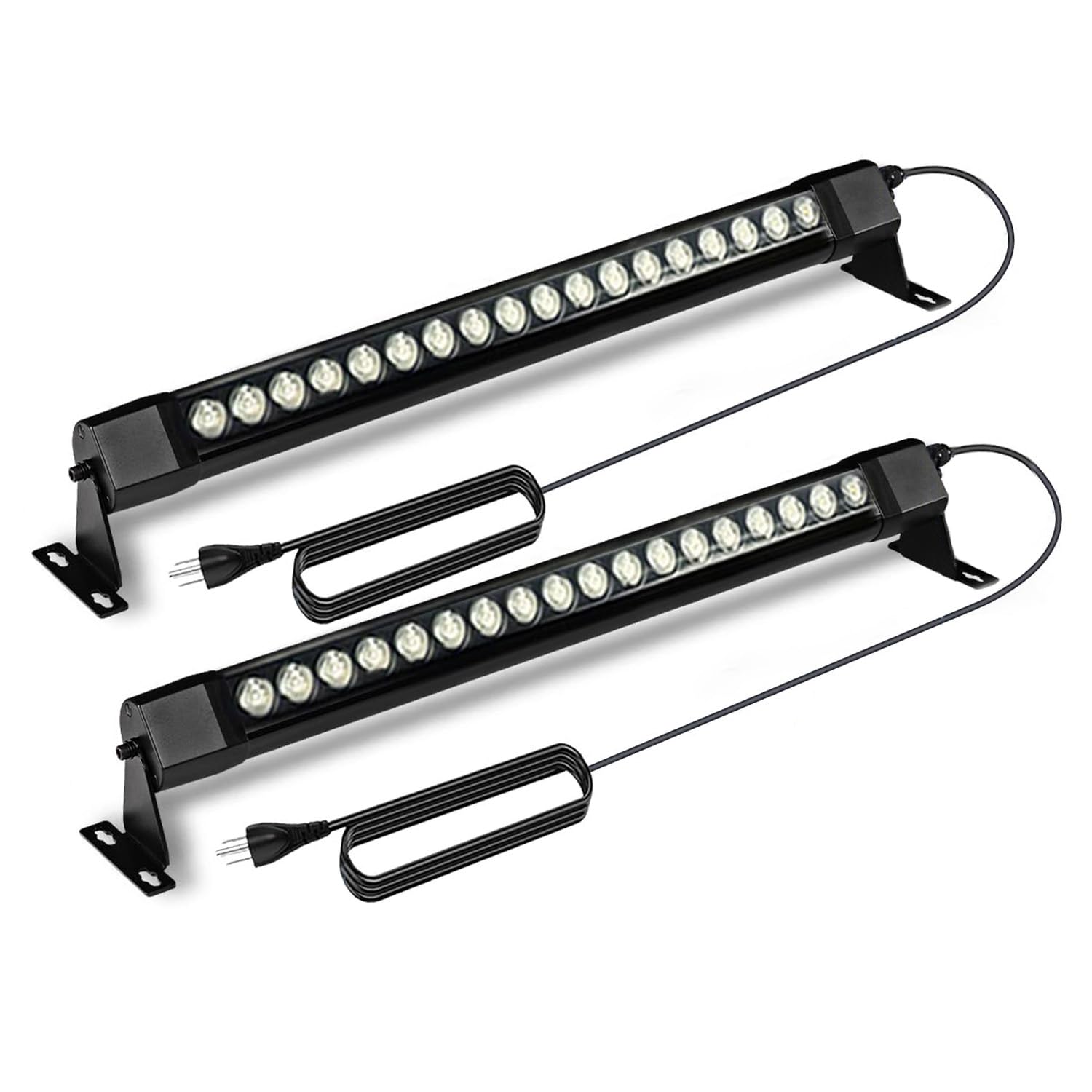 nanzgecc 36W LED Wall Washer Light Bars  2FT 5000K Daylight White Outdoor Wall Washer Light  120V Waterproof IP67 Wall Washer Lights for Outdoor  Plug in (2 Pack)