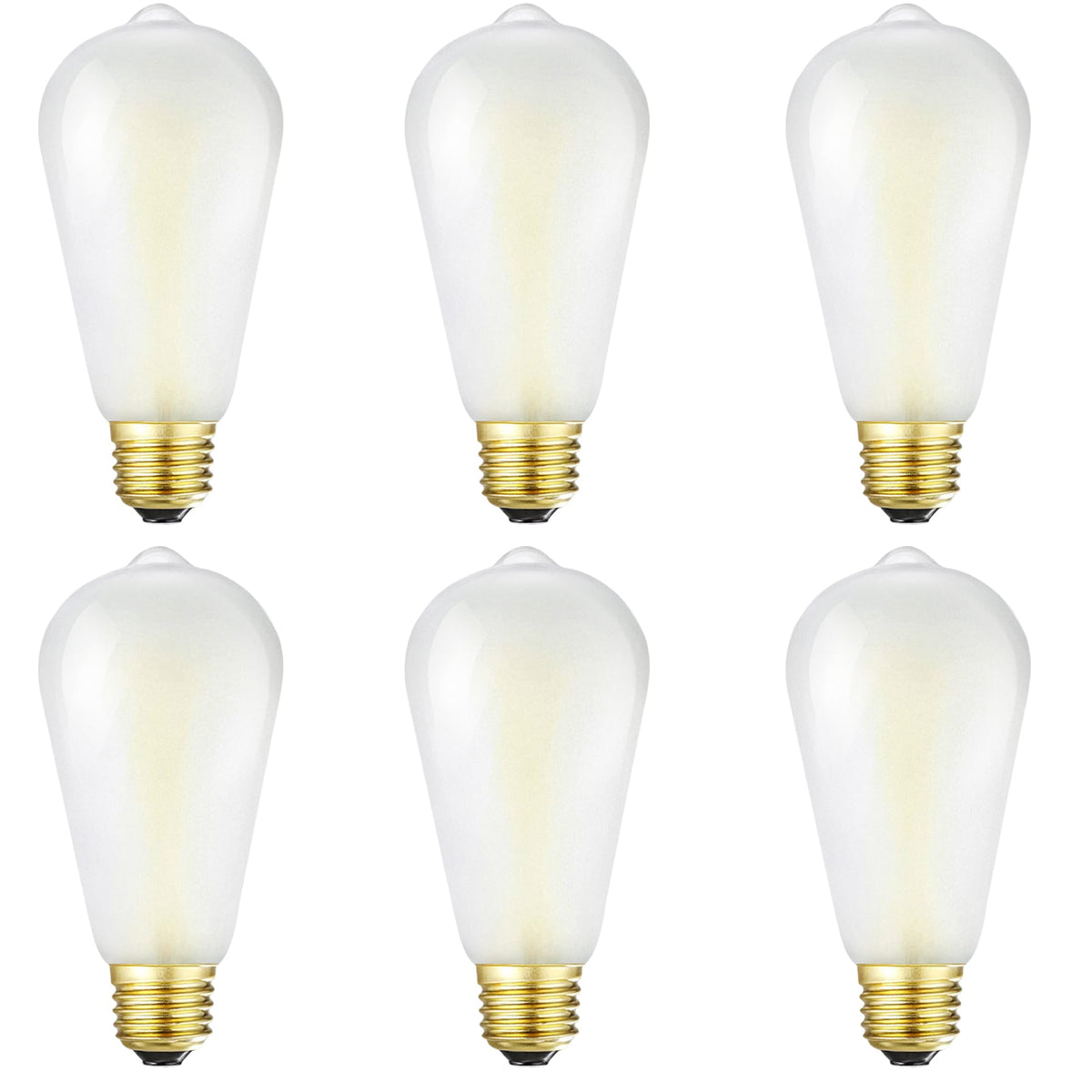 Homosum Dimmable E26 Frosted Led Edison Bulbs, 4W Equivalent 40W, Neutral White 4000K,400Lm,Ac120V,St58 Antique Led Filament Bul