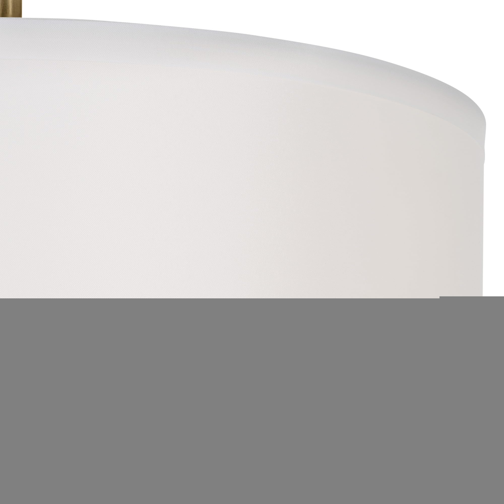 Kichler Shailene 14'' 3 Light Round Semi Flush With Satin Etched White Diffuser And White Microfiber Shade In Brushed Nickel
