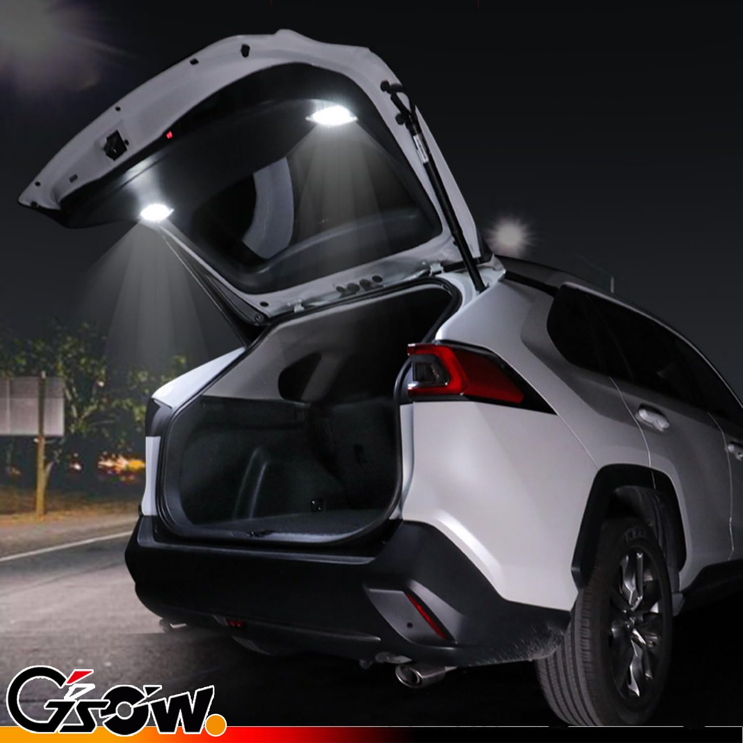 Gsowo 2 Pcs Led Trunk Overhead Lights For Toyo-Ta Rav4 2019 2020 2021  Rav4 Accessories Rear Hatch Door Lid Trunk Cargo Lamp Trunk Ceiling Lighting  (Not Fit For 2022+ Rav4)
