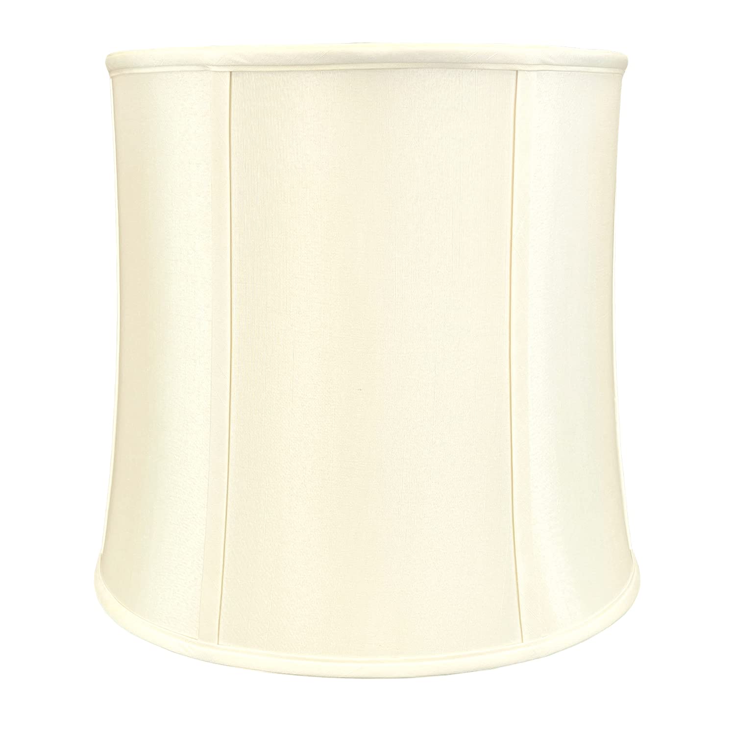 Royal Designs, Inc. Drum Lamp Shade, Faux Silk, 15 x 16 x 16, Eggshell, 2-Pack, Model BS-719-16EG