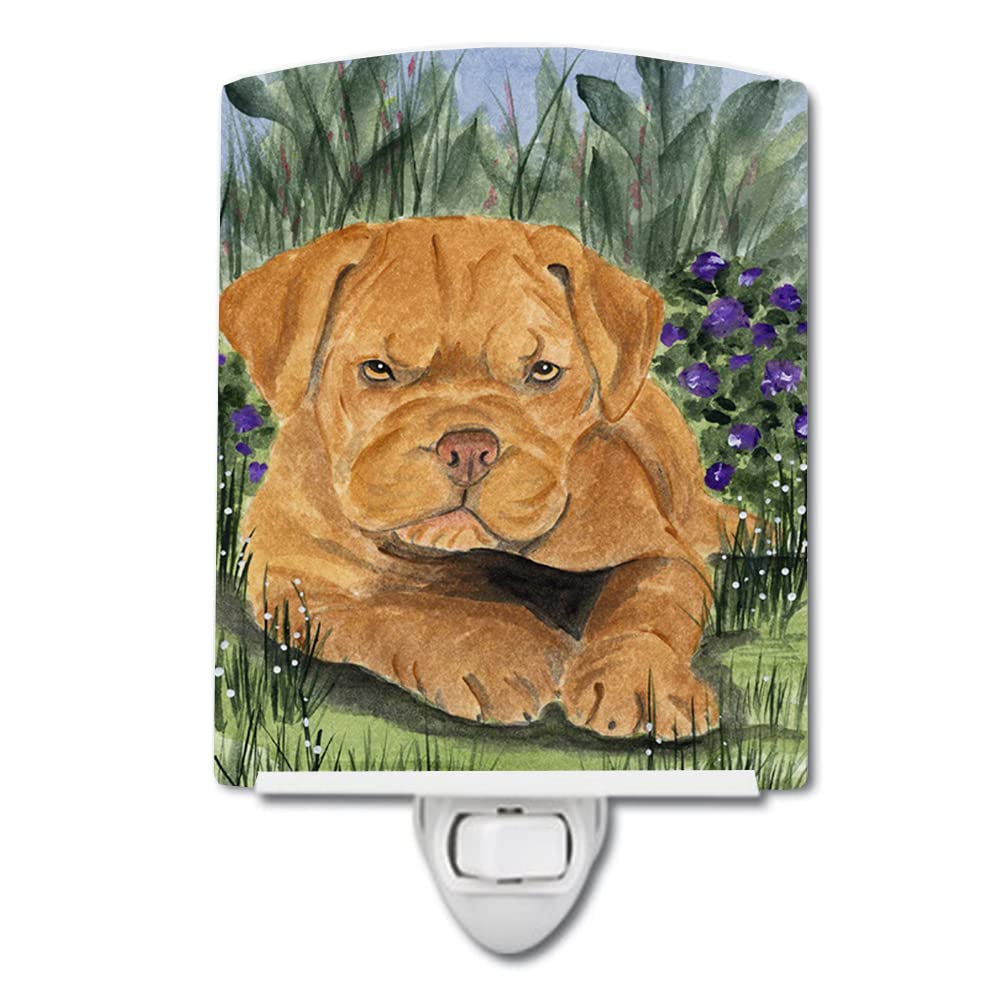 Carolines Treasures Dogue de Bordeaux Ceramic Night Light, UL-Certified, 6x4x3in, Multicolor, Model SS8032CNL