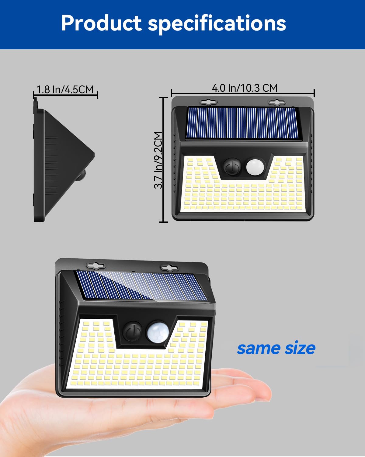 Peasur Solar Outdoor Lights - 15 Pack, 140 LED, Motion Sensor, Waterproof, Cool White, Model YHM-01B