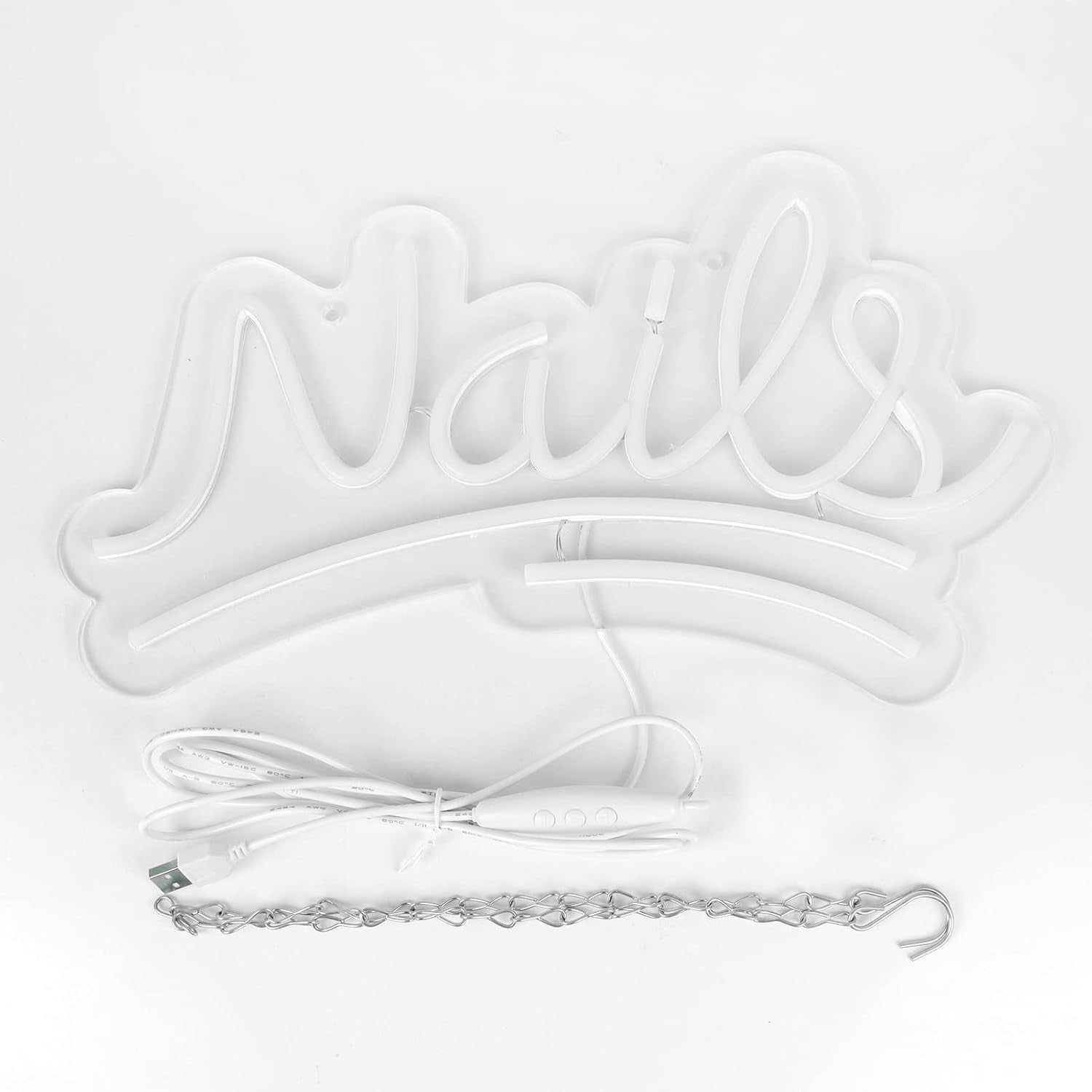 Jfllamp Nails Neon Signs For Wall Decor Neon Lights For Bedroom Led Signs Suitable For Nail Salon Office Man Cave malt-inspired Bar Pub Restaurant Christmas Birthday Party Gift For Lover (Nails)