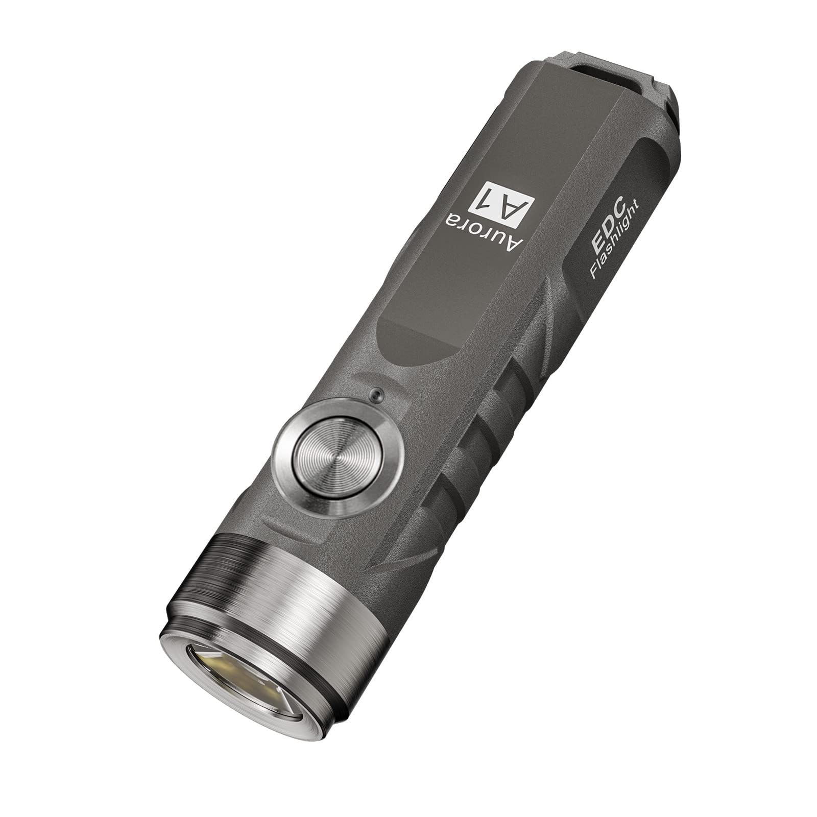 RovyVon A1 Gen 4 Keychain Flashlight 650 Lumens Mini Light, Grey, Rechargeable, Polycarbonate, EDC for Camping and Everyday Carry