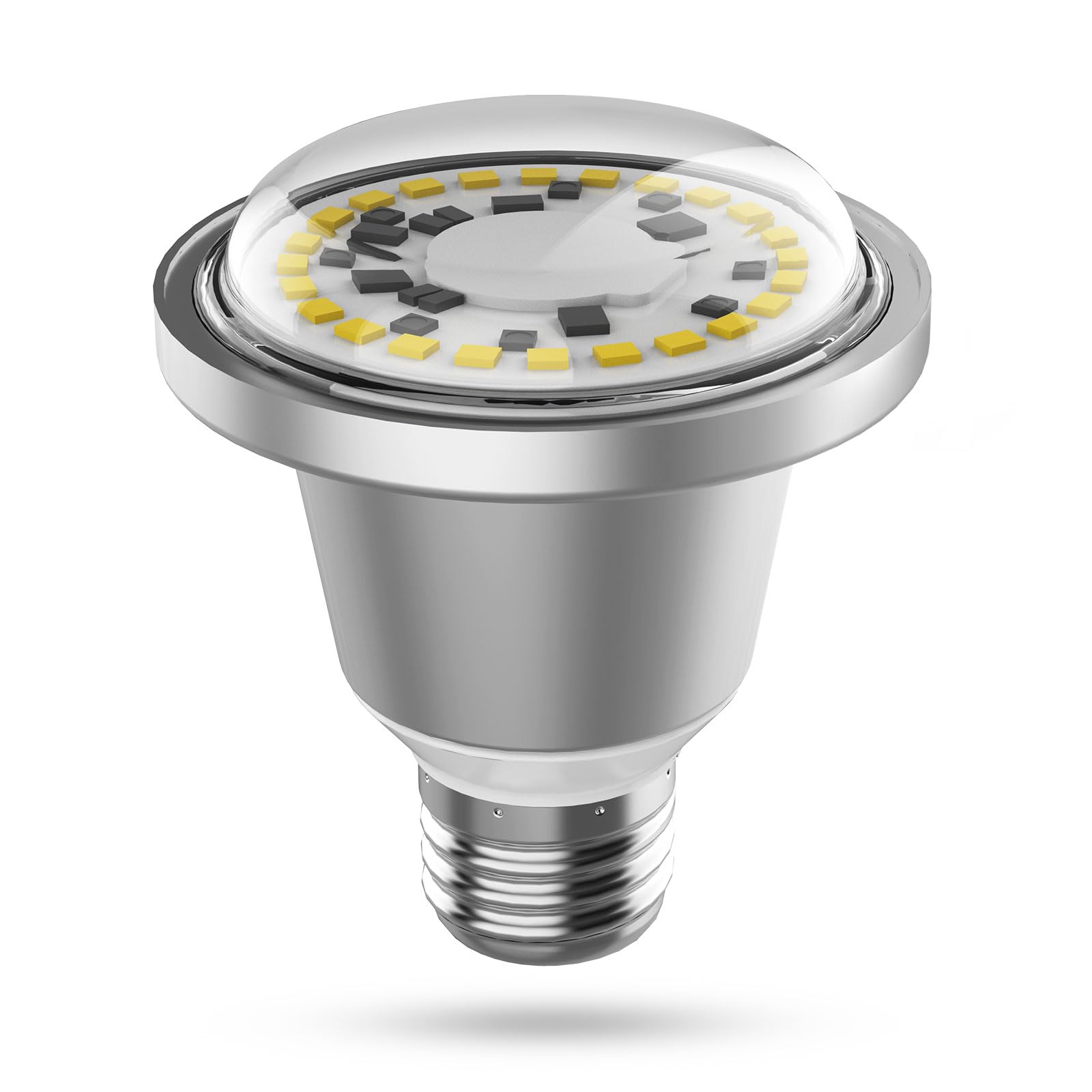 SANSI LED Grow Light Bulb, 12W BR20 Full Spectrum, 5000K Daylight, E26 Base, 25,000 Hours Lifespan, IP54 Waterproof