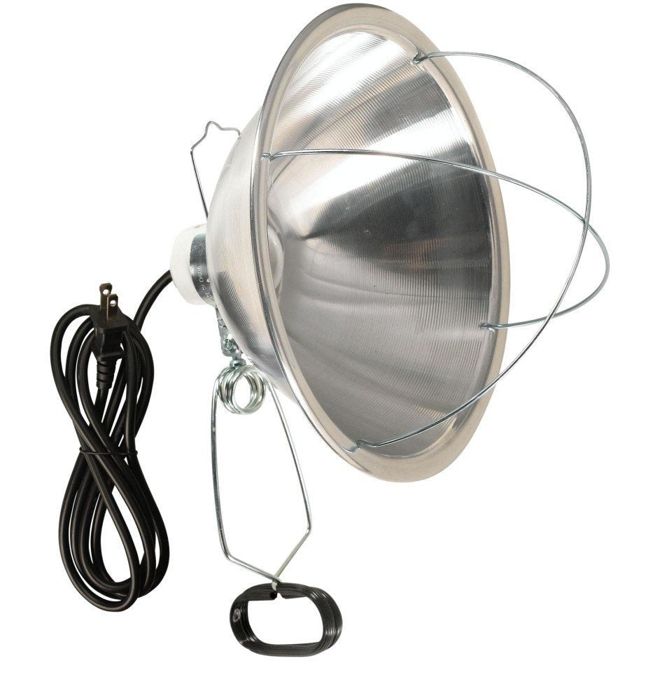 Woods Clamp Lamp with 10 Inch Reflector, 300 Watt Bulb, 6 Foot Cord, Multicolor, Model 166