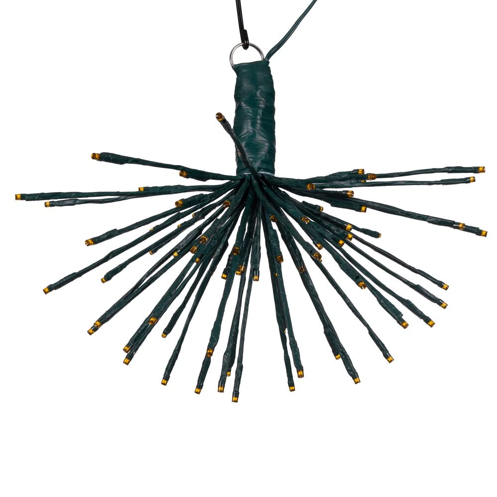 Vickerman 80Lt x 16&quot; Green Starburst Orange 5mm LED Lights.