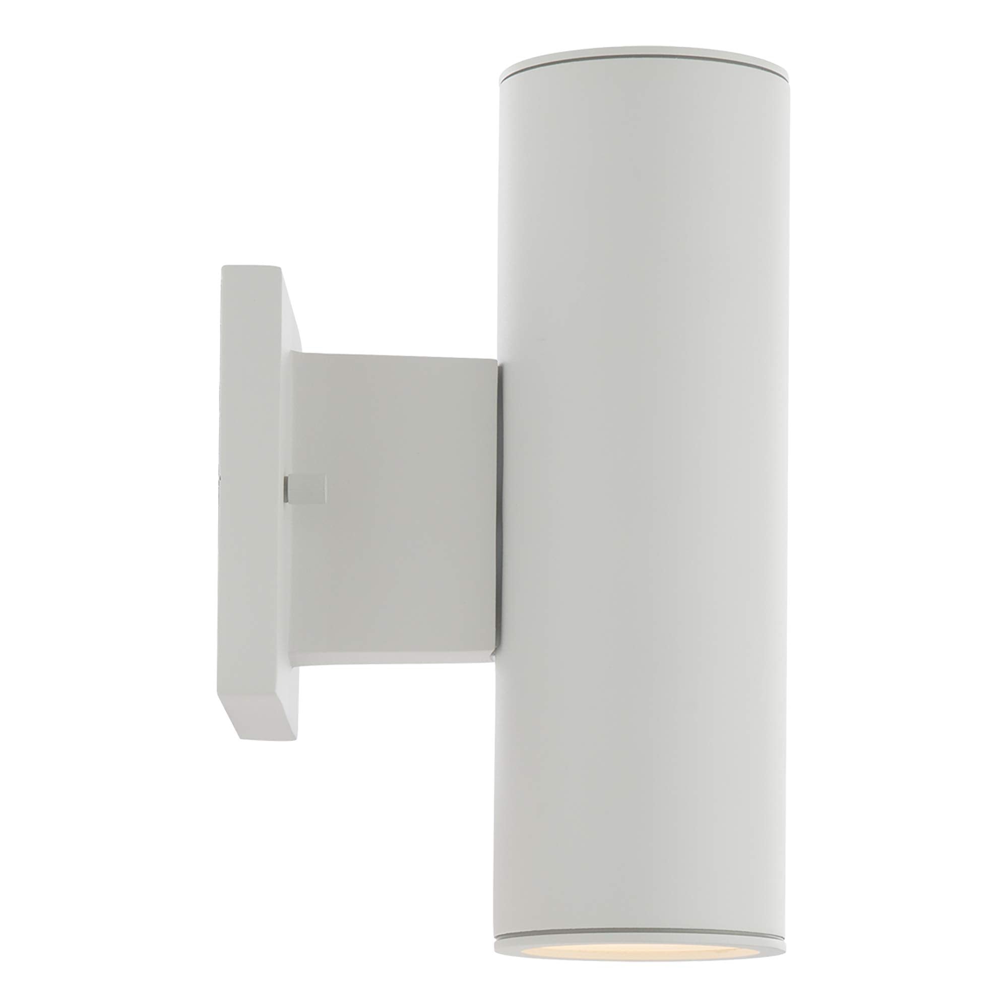 WAC Lighting Cylinder LED Wall Light, 3000K, 12in Up and Down, Aluminum, White, Model WS-W190212-30-WT