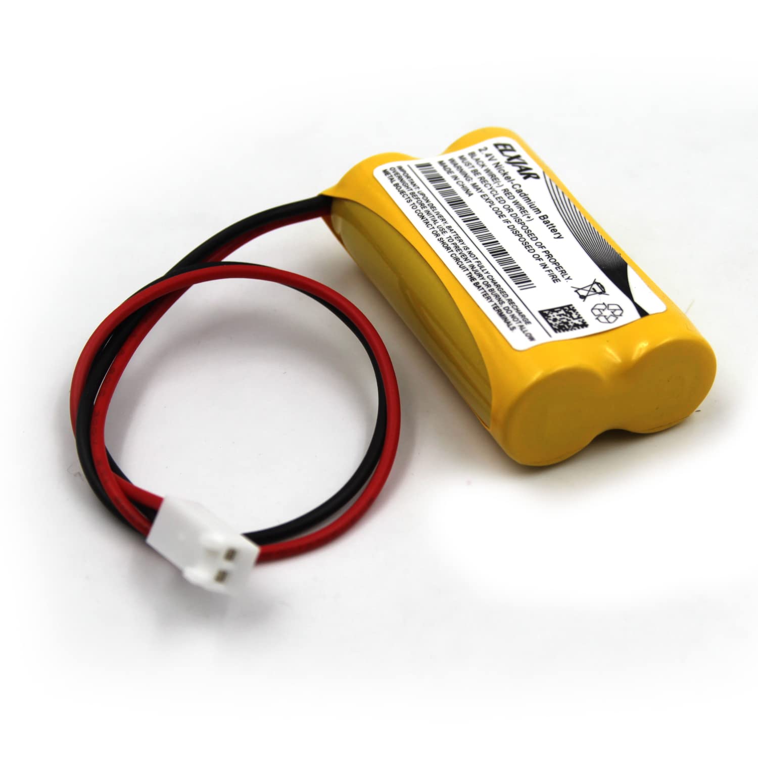 (5-Pack) 2.4V 800Mah Ni-Cd Battery Pack Replacement For Dual-Lite 0120822, Dantona Custom-7, Lithonia Elb-2P41N (Custom-29), Elb