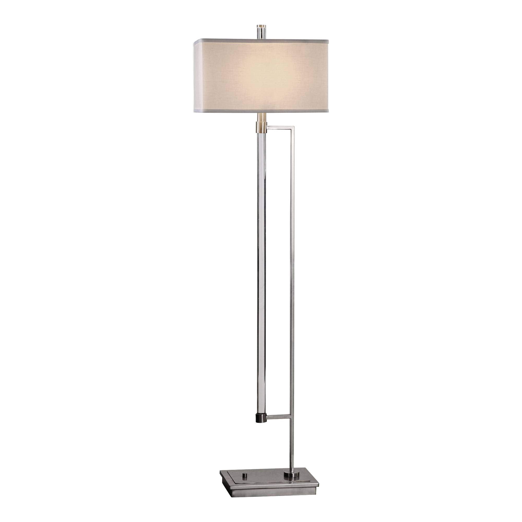 212 Main 28134 Mannan Modern Floor Lamp - Iron  Acrylic & Linen