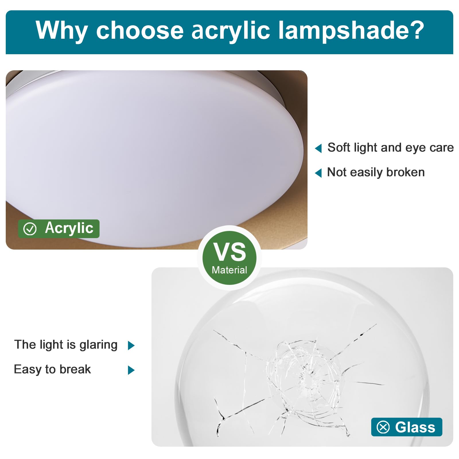 Dimmable Small Mid Century Modern Flush Mount Ceiling Light With Acrylic Shade,Black And Gold Led Ceiling Lights,5Cct 2700K-6000