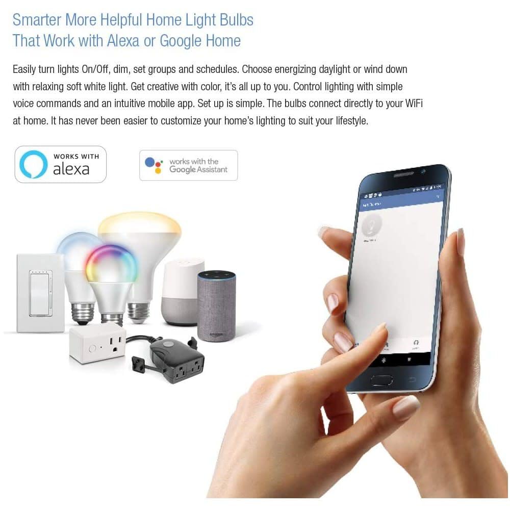 Feit Electric Par38/Rgbw/Ca/Ag 90 Watt Equivalent Wifi Color Changing And Tunable White, Dimmable, No Hub Required, Alexa Or Google Assistant Par38 Led Smart Light Bulb, Rgbw Multicolor, 5.1&quot;H X 4.7&quot;D